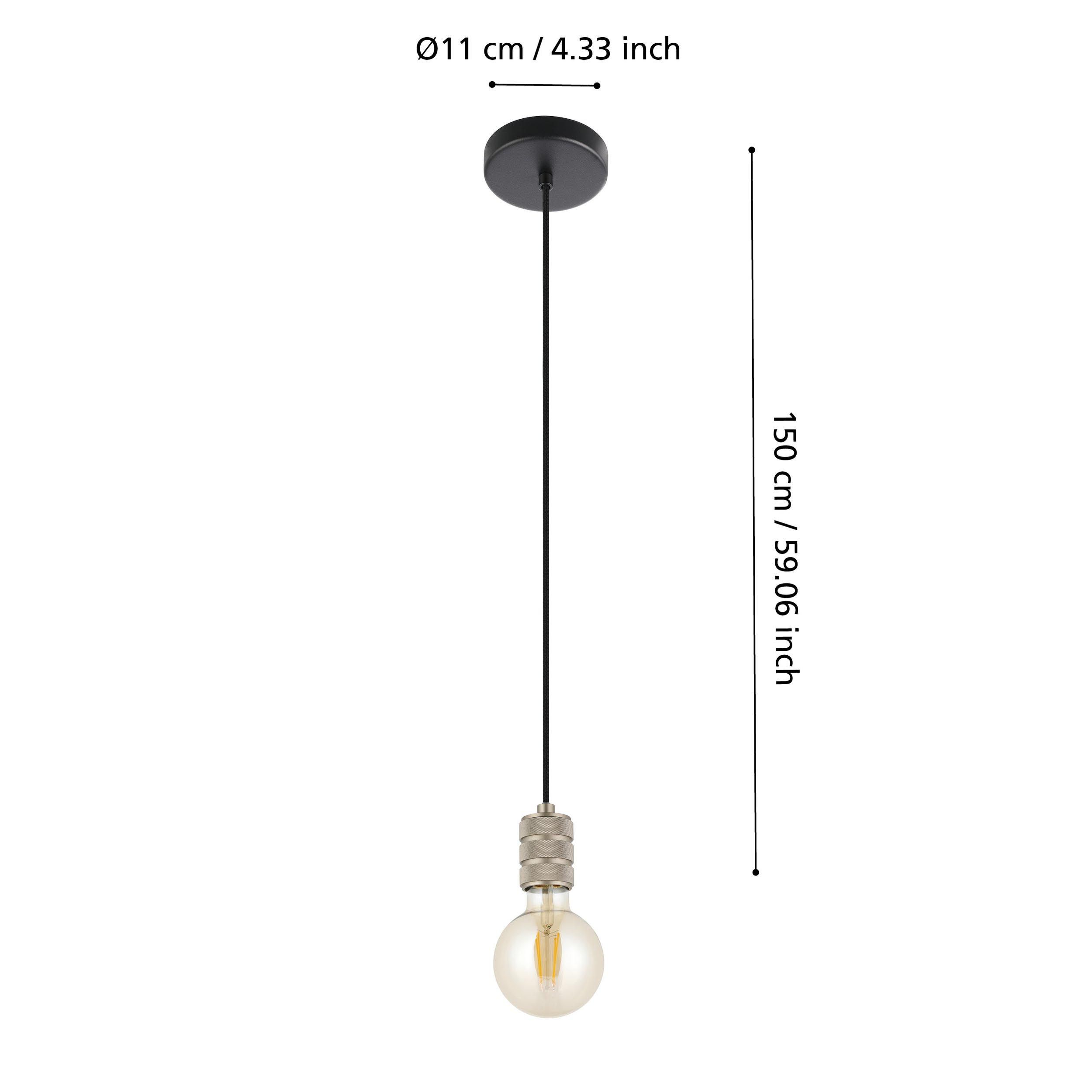 Suspension YORTH argenté Ø5cm