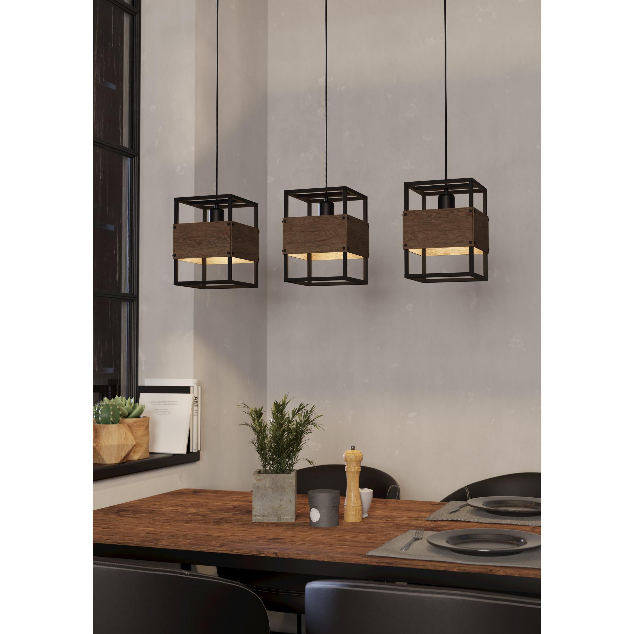 Suspension EVESHAM noir L89,5cm