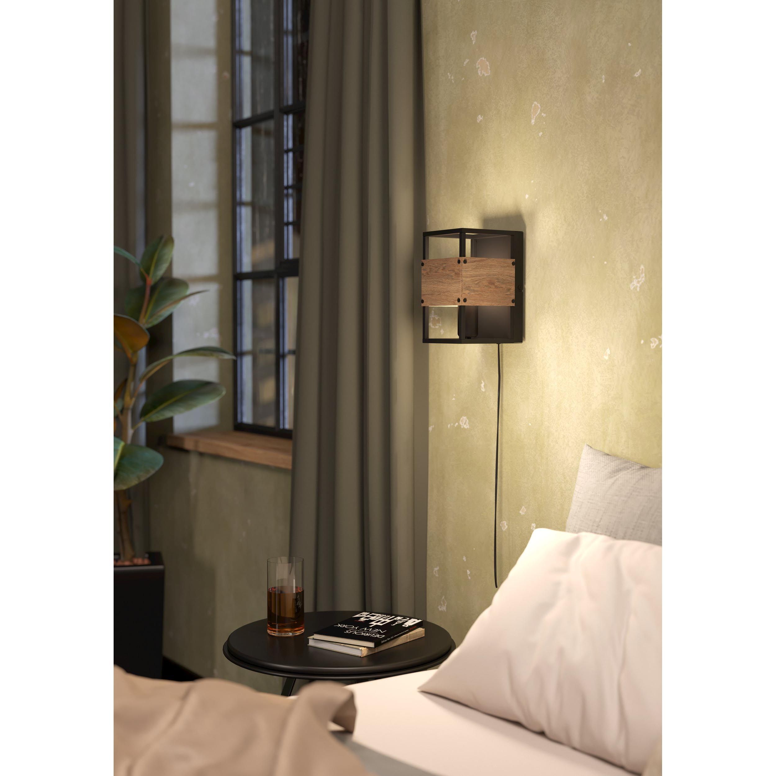 Plafonnier EVESHAM noir H14cm