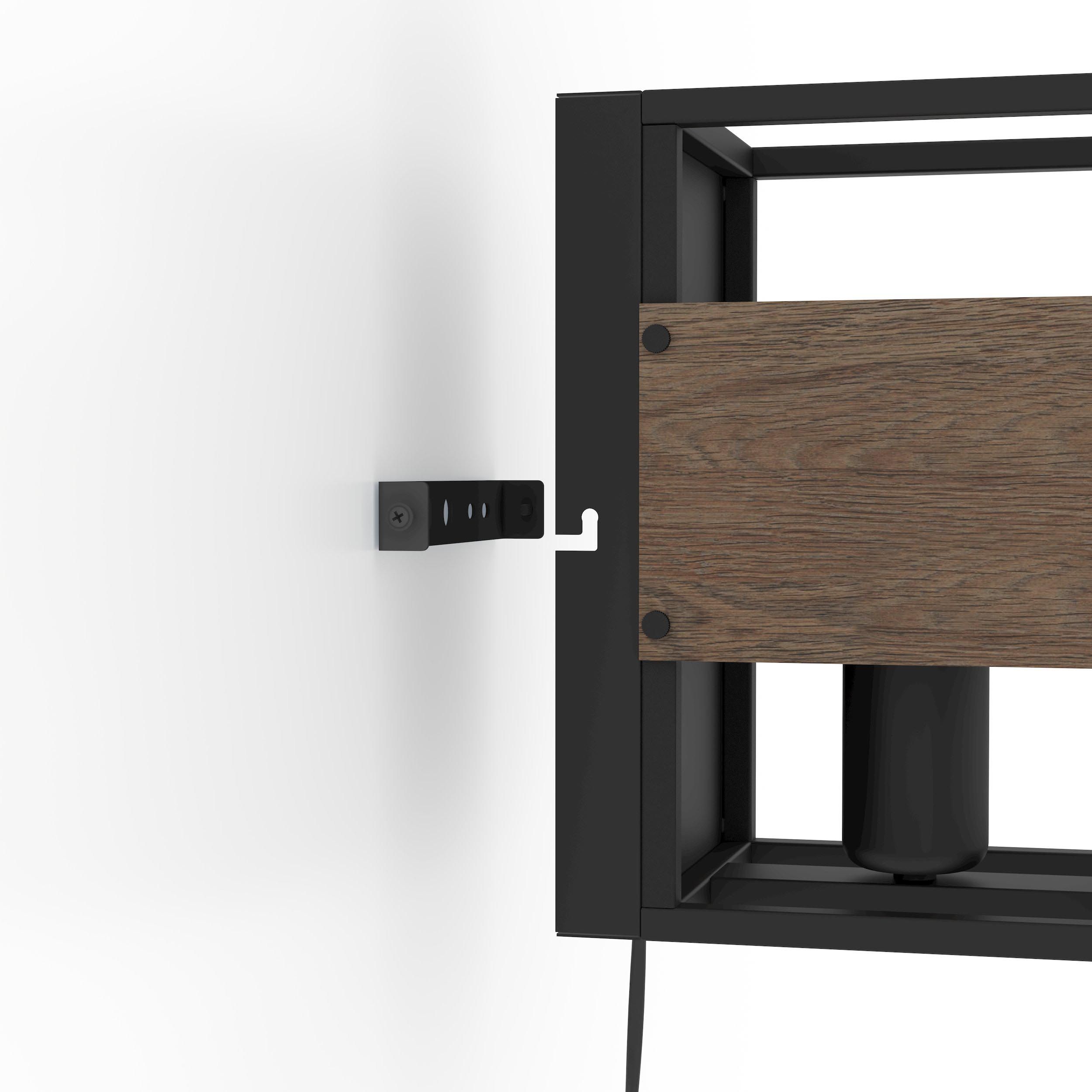 Plafonnier EVESHAM noir H14cm