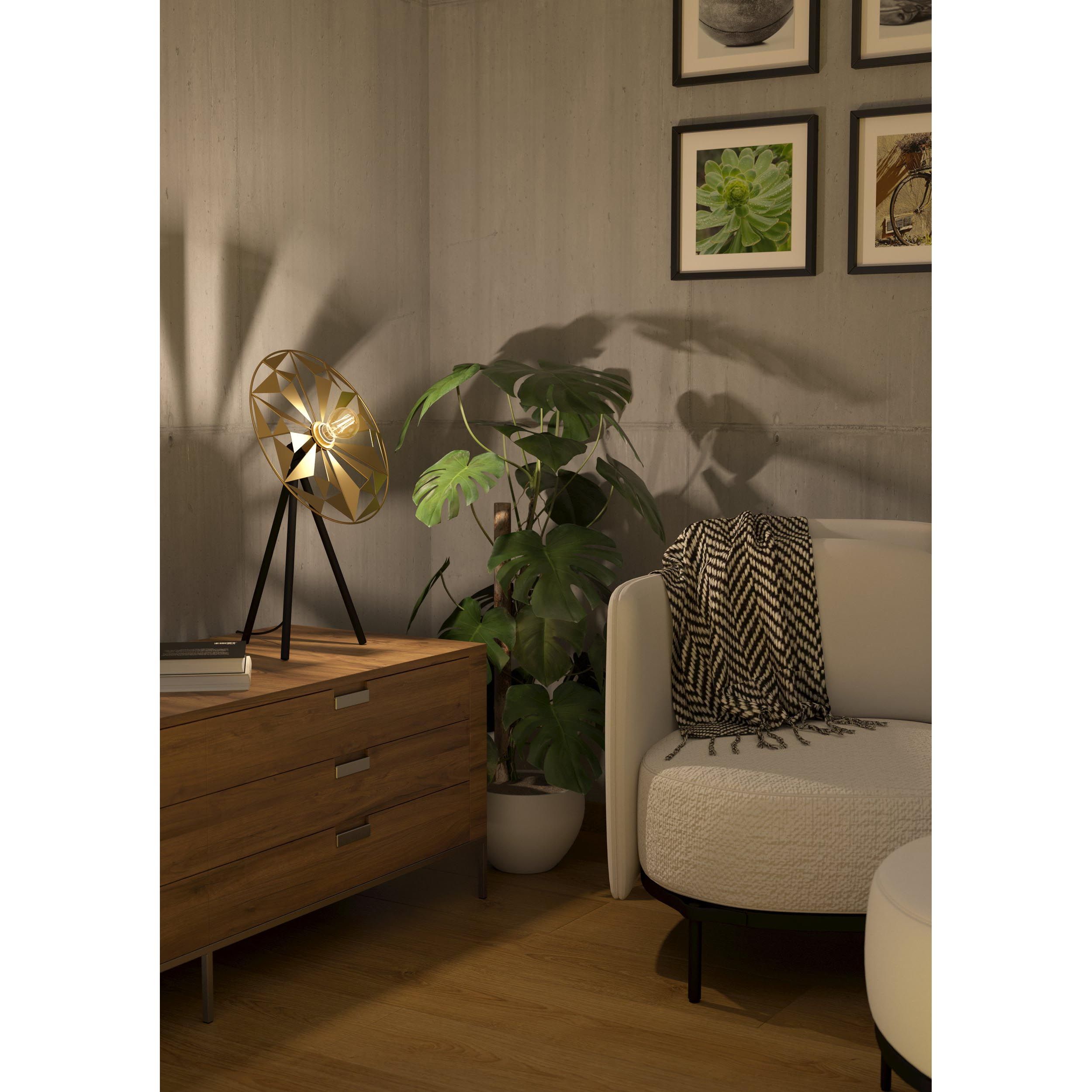 Lampe de table CASTANUELO noir H57,5cm