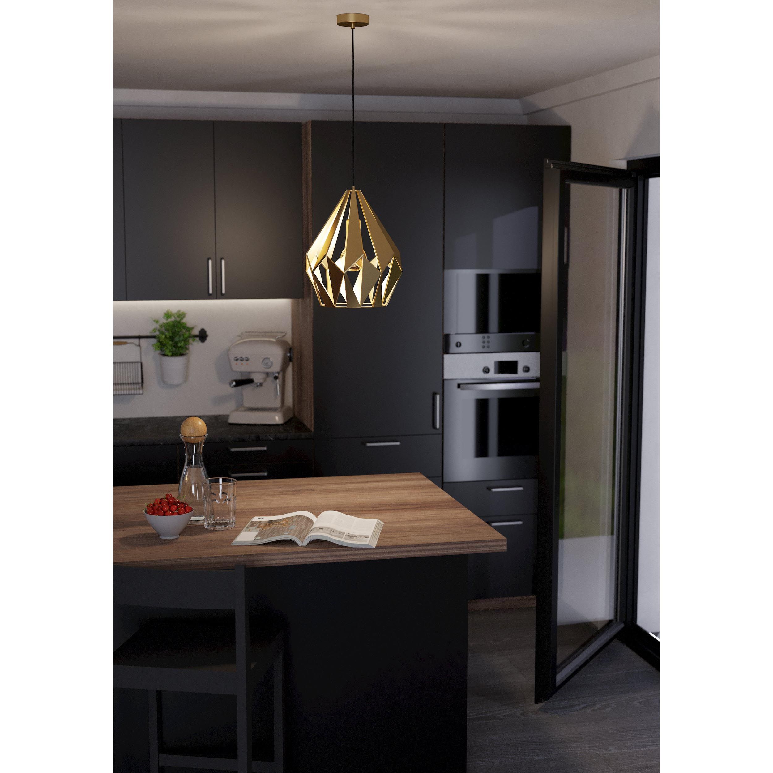 Suspension CARLTON doré Ø31cm