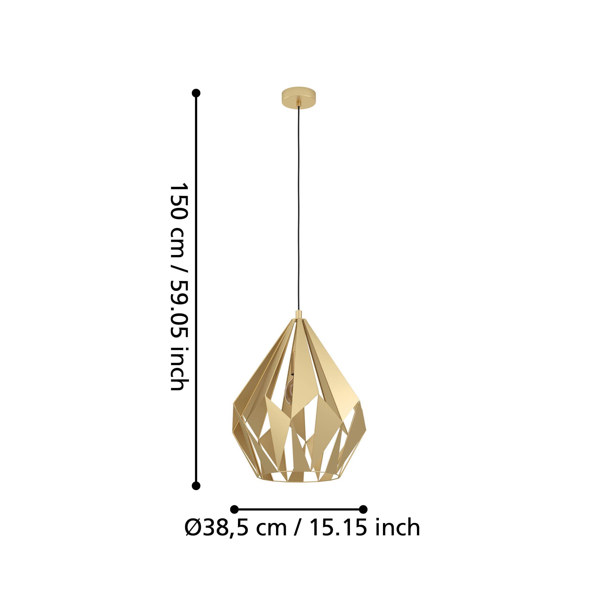 Suspension CARLTON doré Ø38,5cm