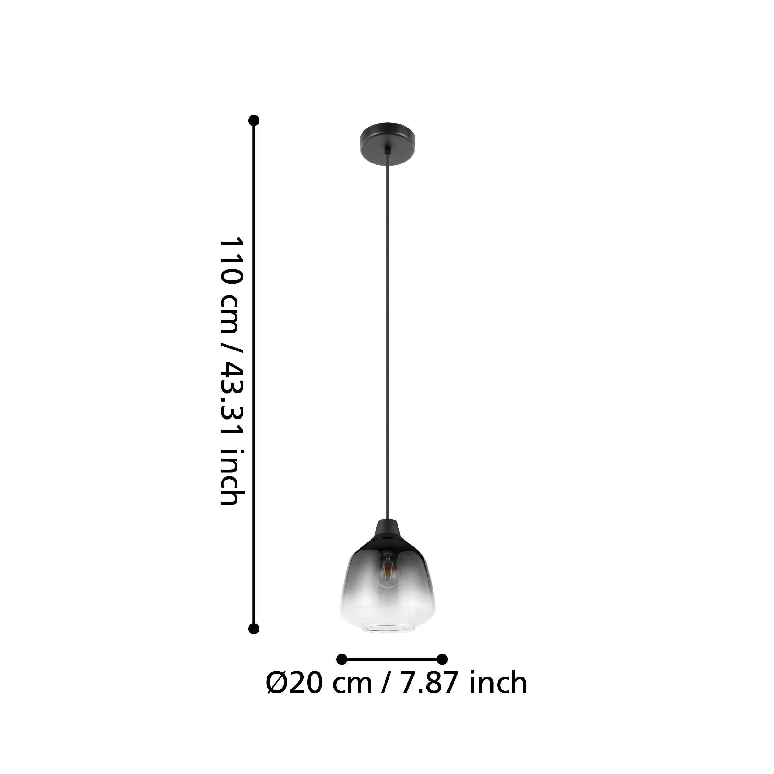 Suspension SEDBERGH noir Ø20cm