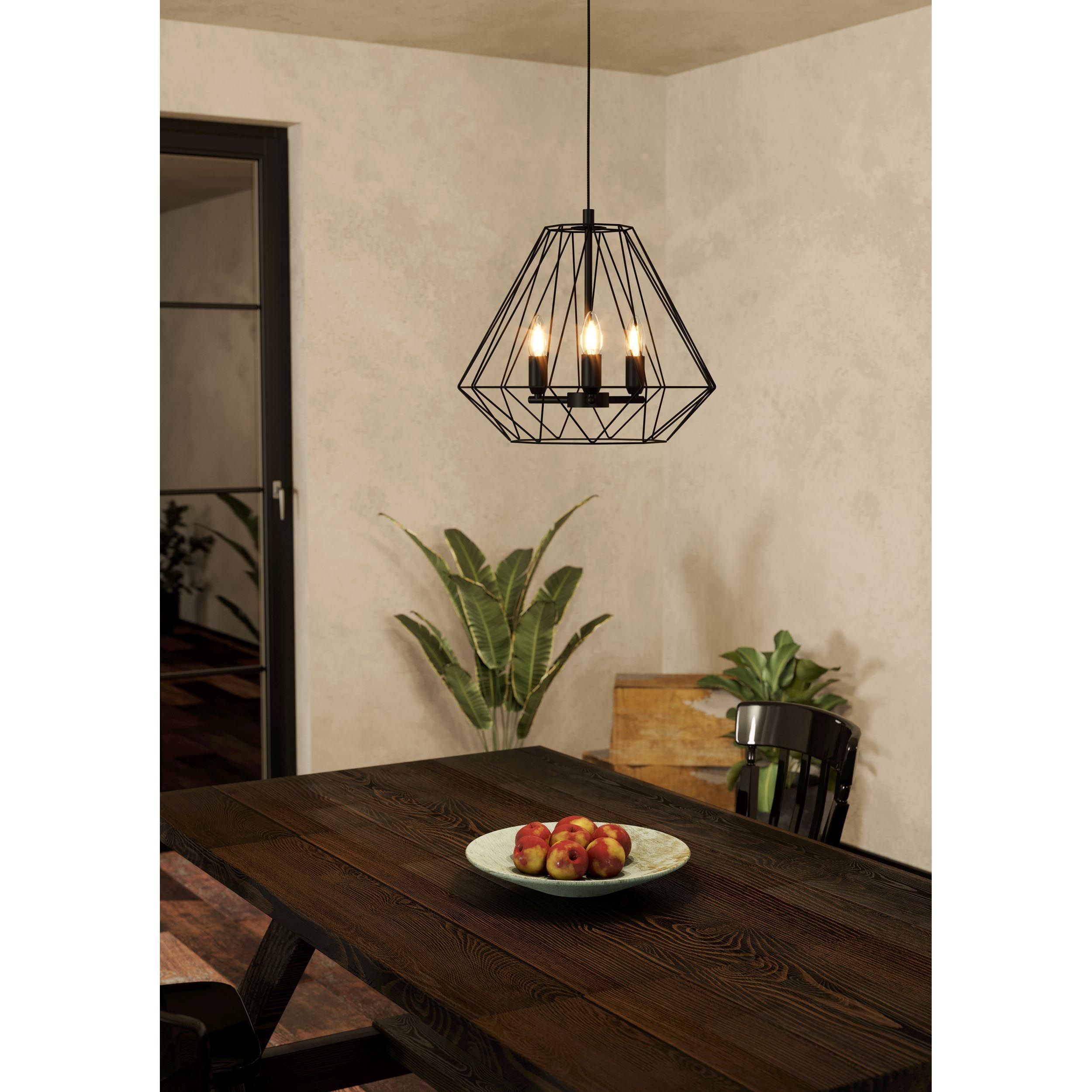 Suspension TARLE noir Ø44,5cm