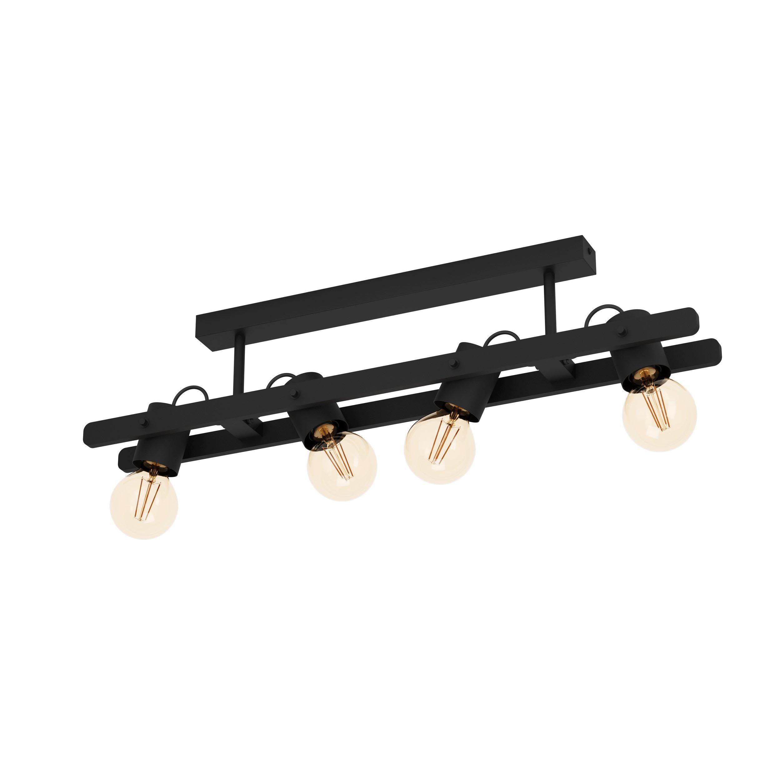 Plafonnier PLIMSOLL noir L77cm