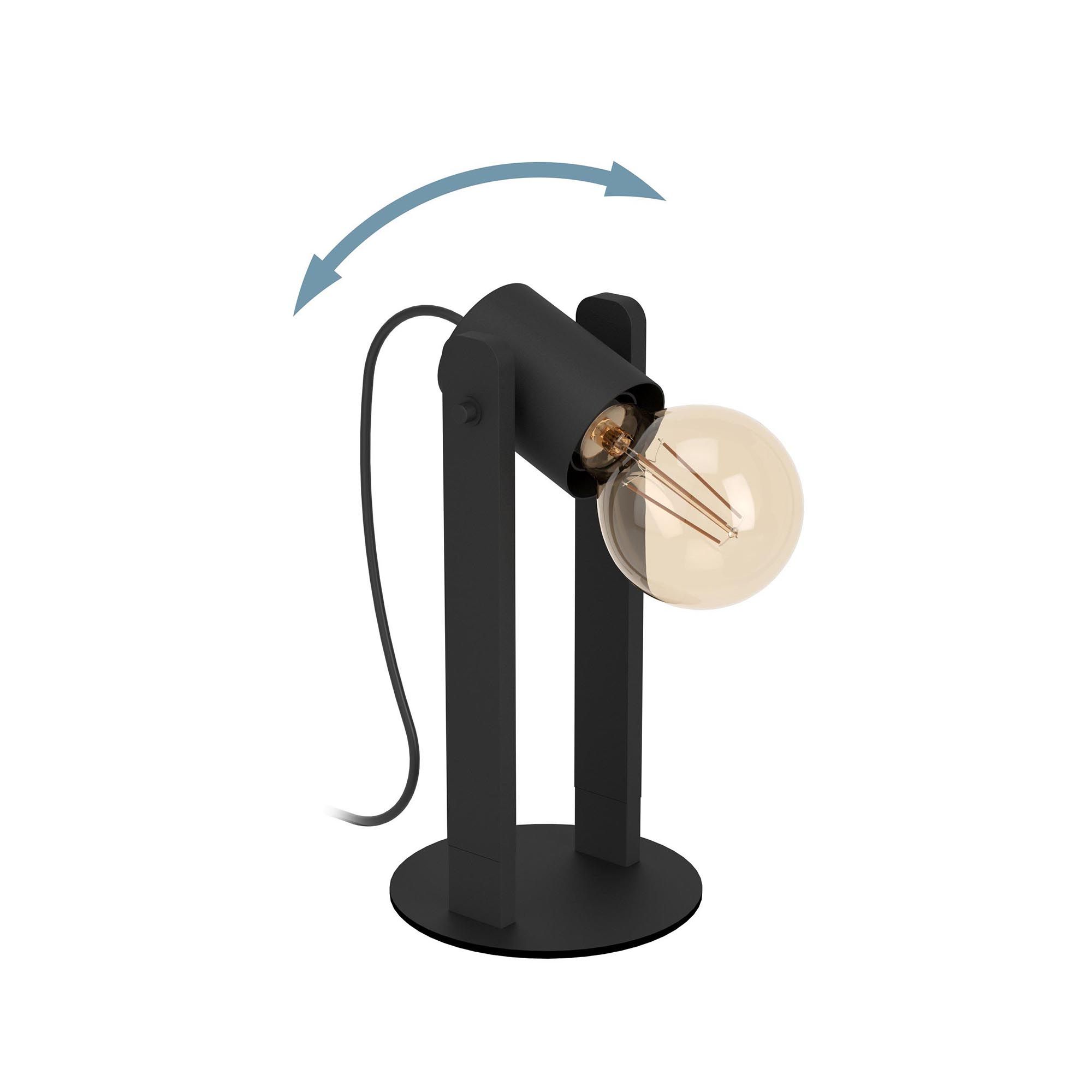 Lampe de table PLIMSOLL noir H25,5cm