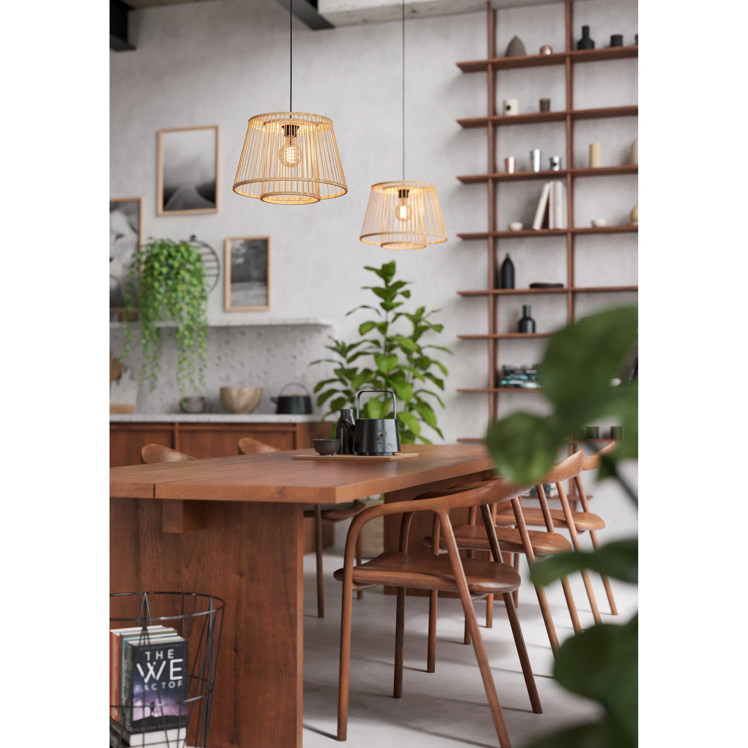 Suspension HYKEHAM bambou/naturel Ø38cm