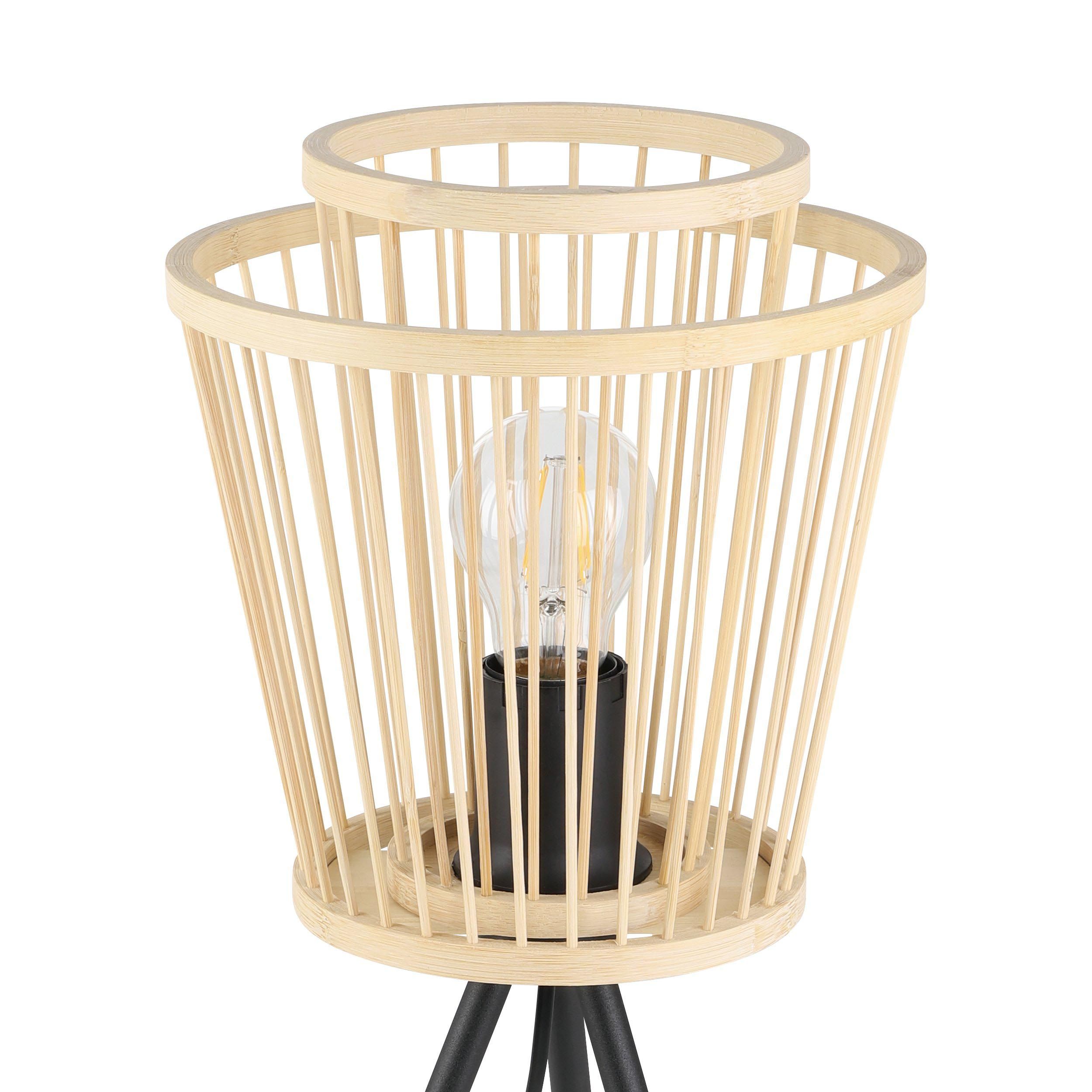 Lampe de table HYKEHAM bambou/naturel H57cm