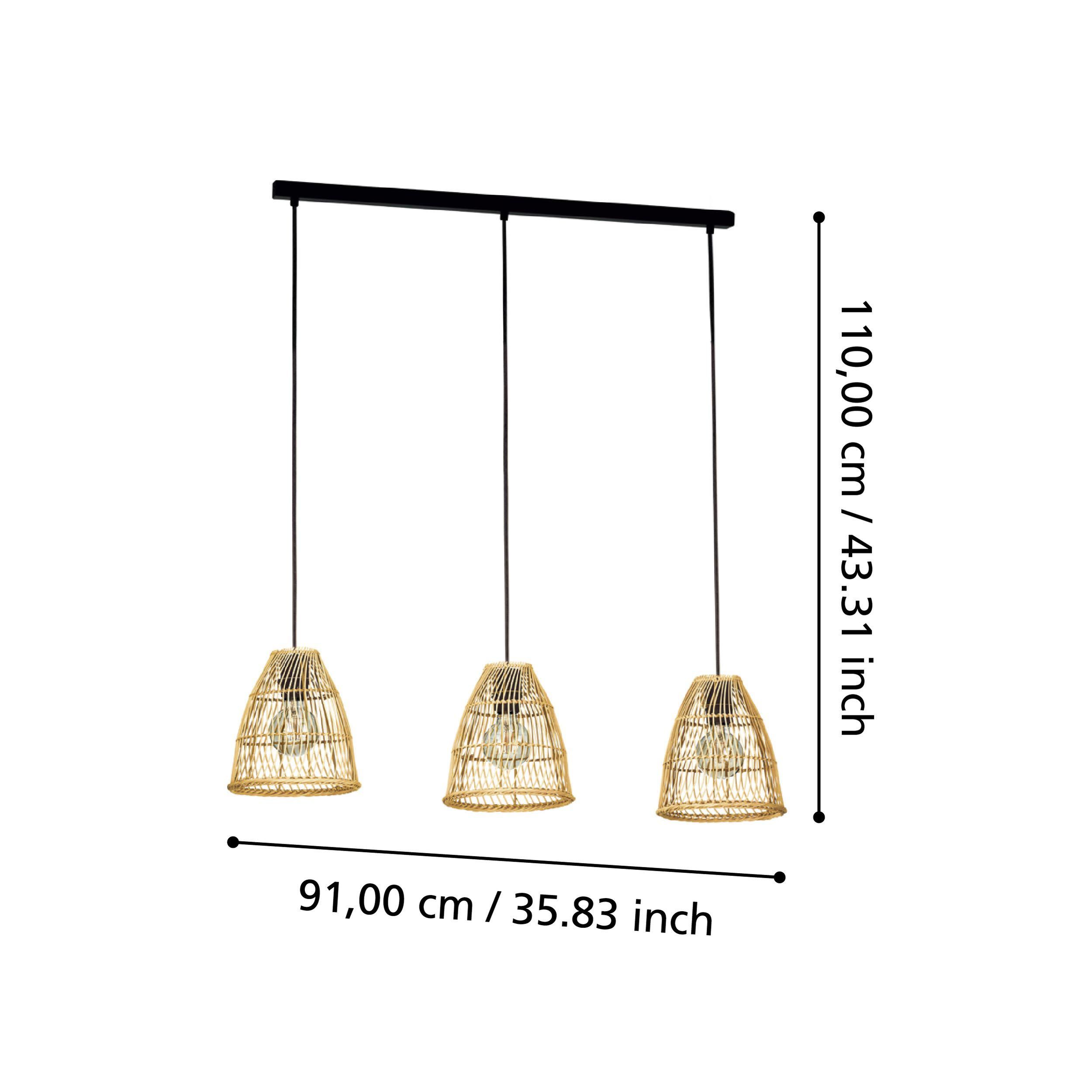 Suspension AYCLIFFE fibres naturelles L91cm