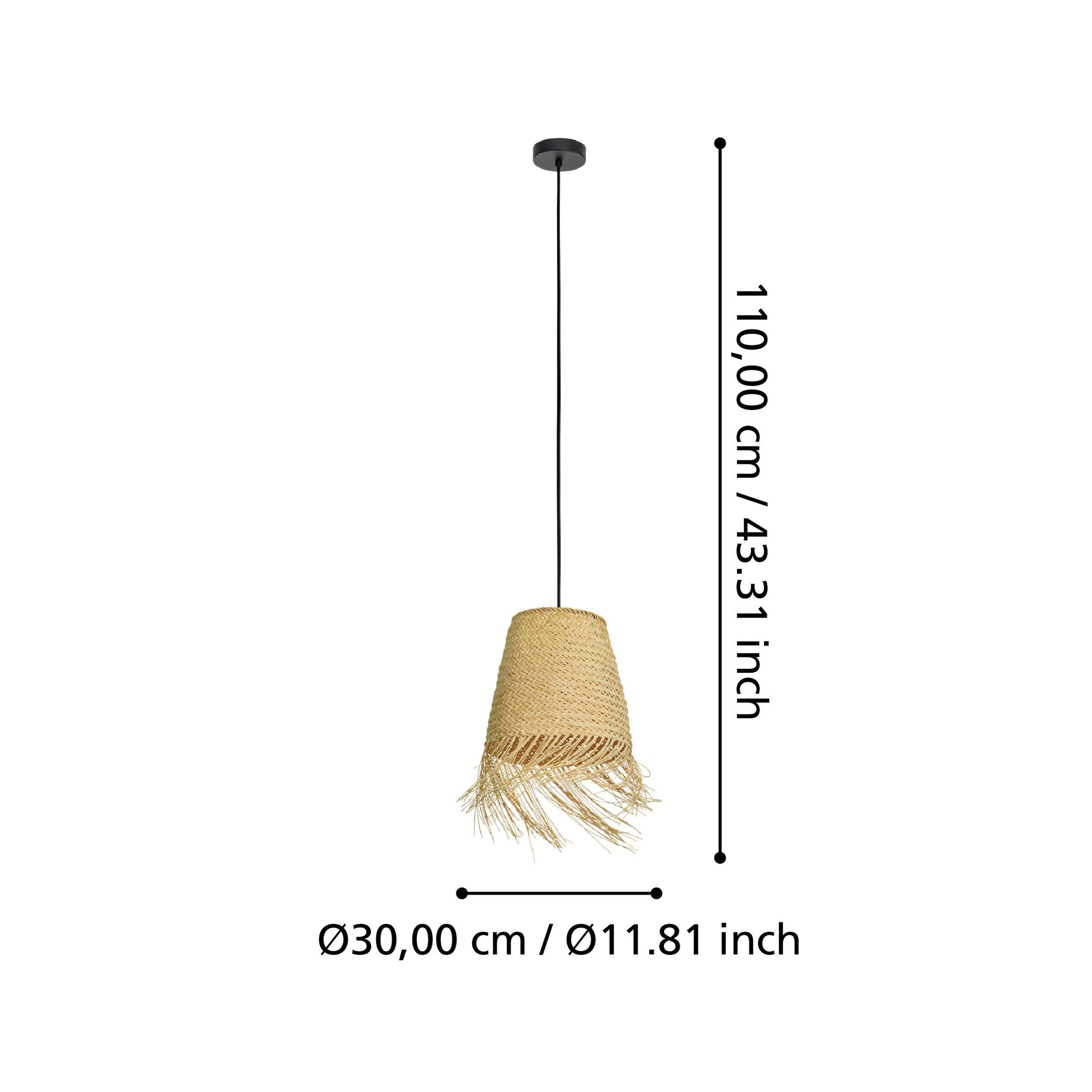 Suspension AYCLIFFE fibres naturelles Ø30cm