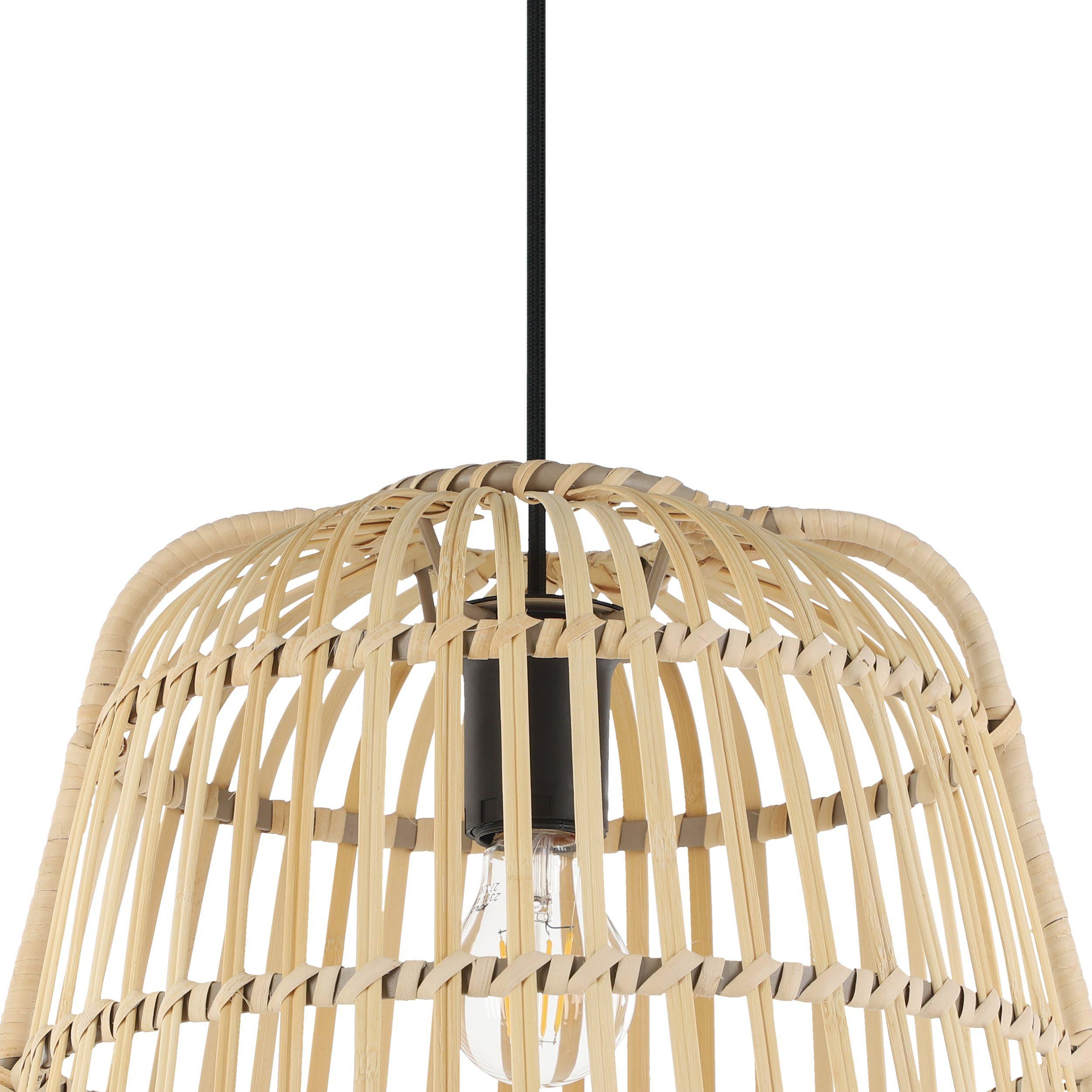 Suspension GLYNEATH rotin naturel Ø37,5cm