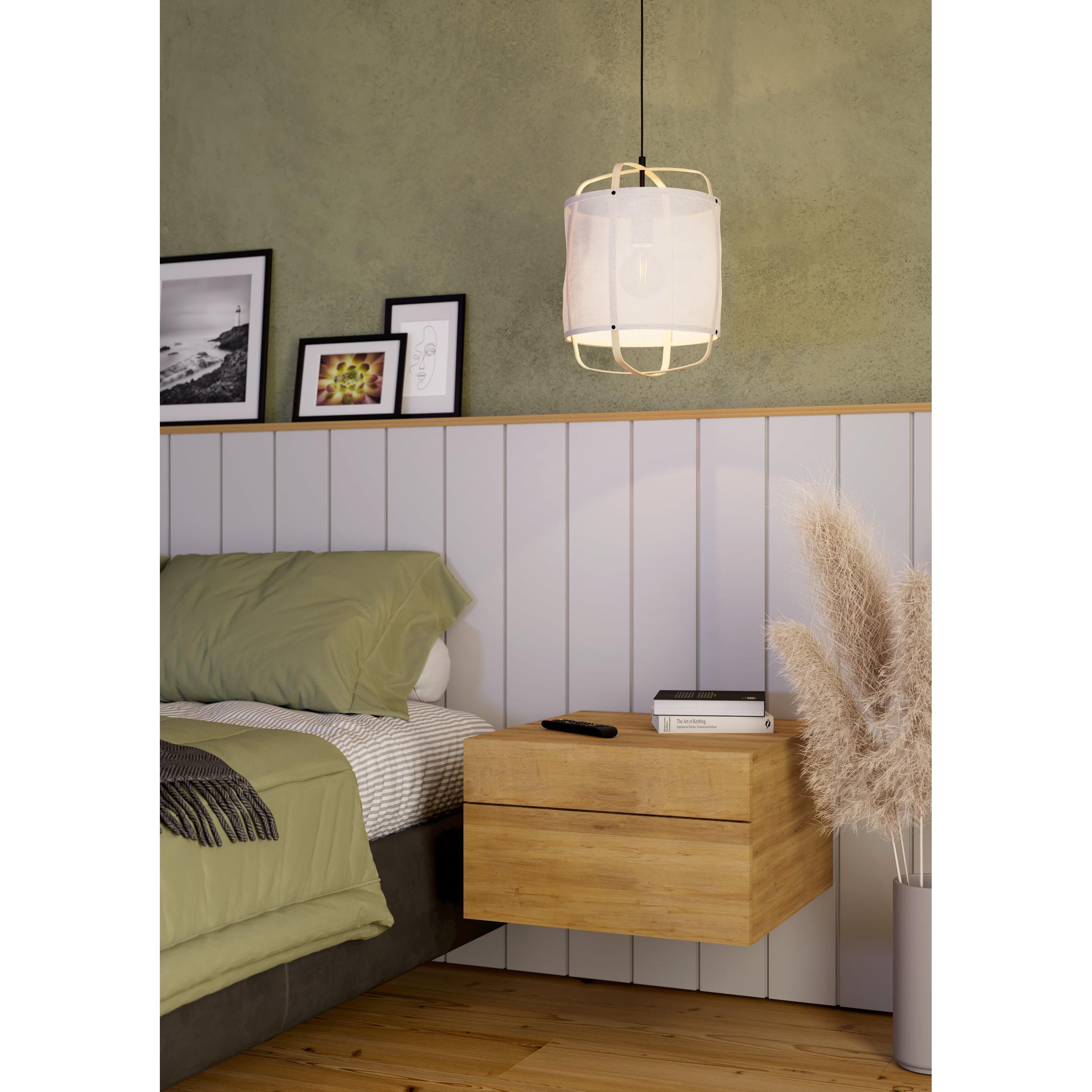 Suspension SURFLEET tissu naturel Ø33cm