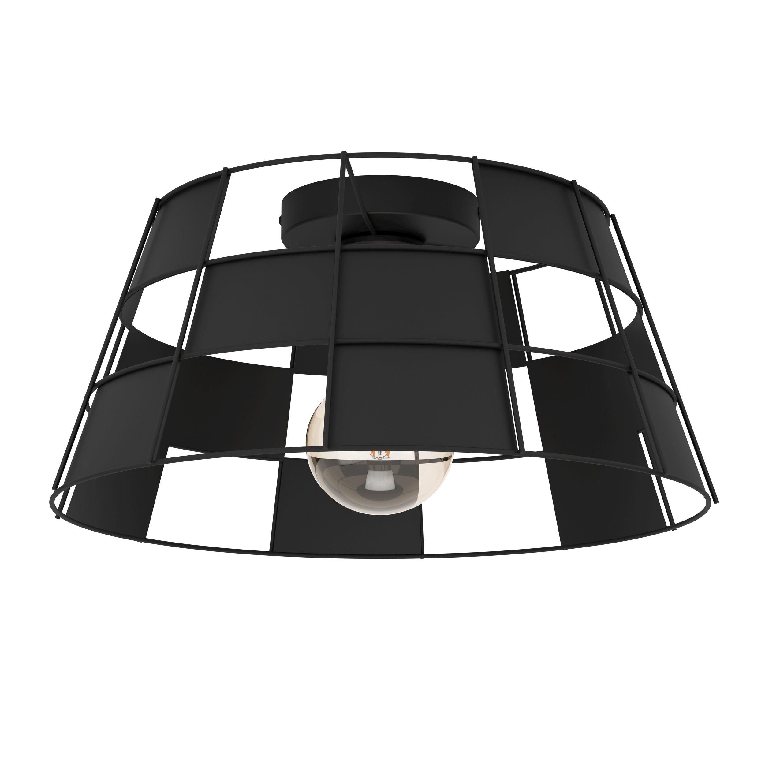 Plafonnier PONTEFRACT noir Ø42cm