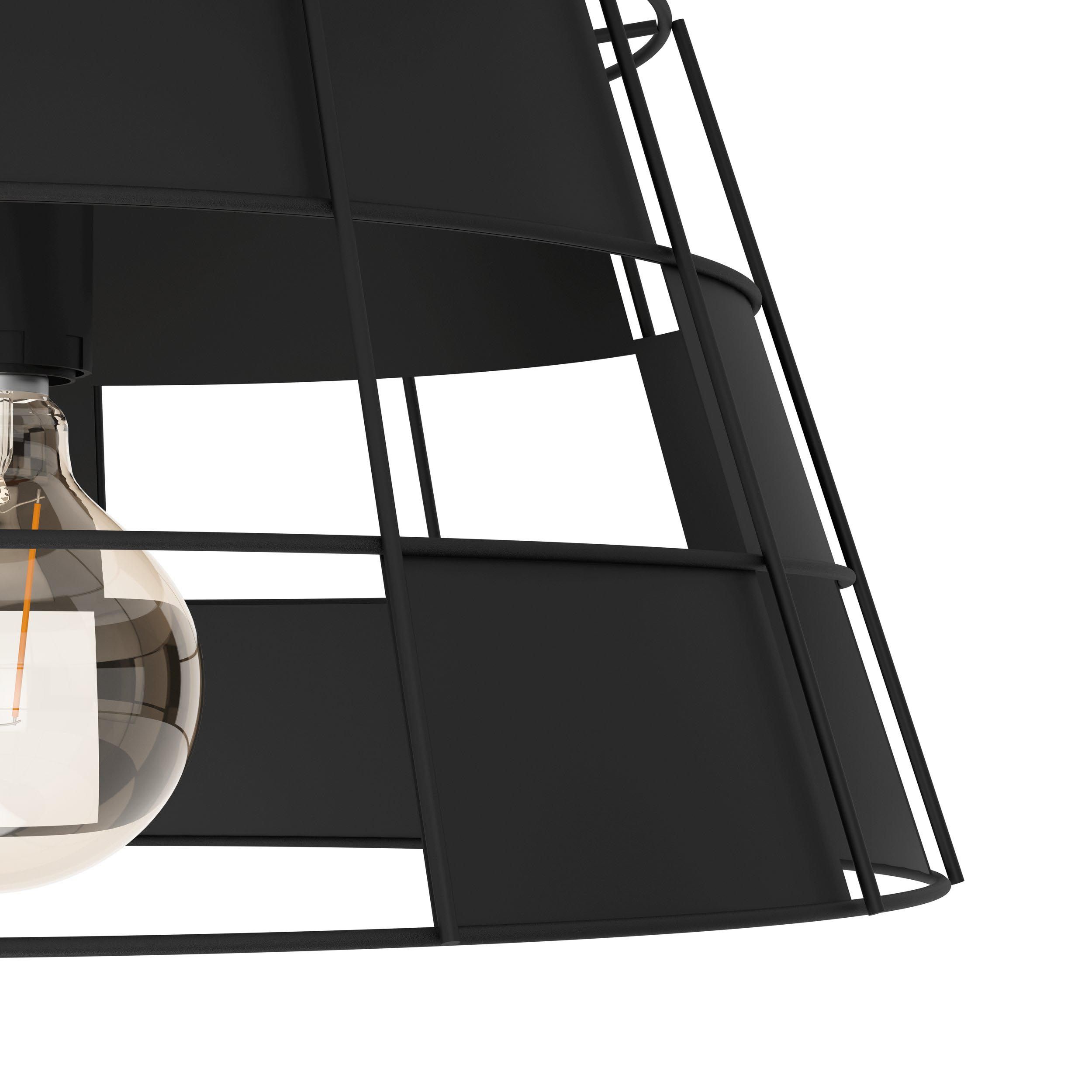 Plafonnier PONTEFRACT noir Ø42cm