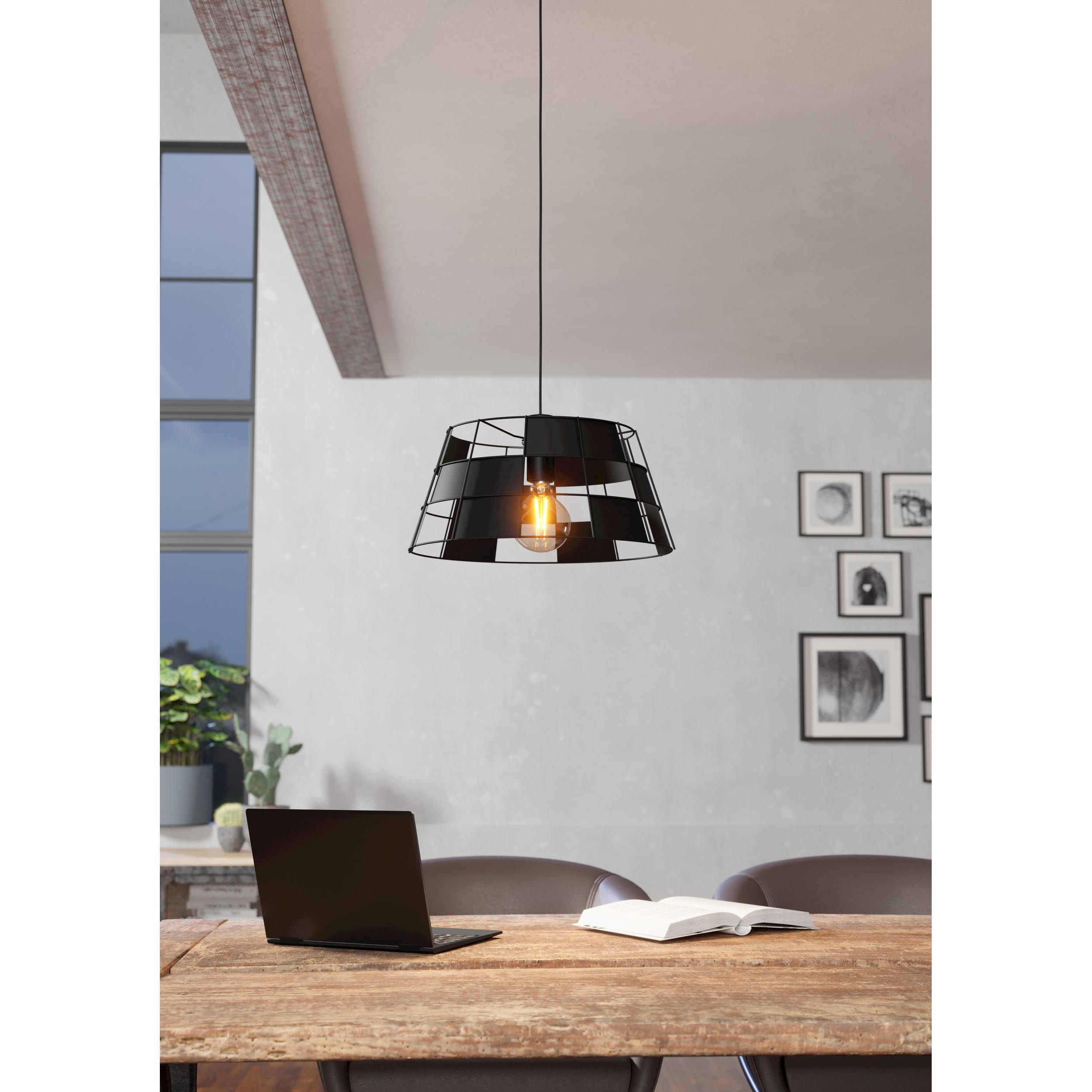 Suspension PONTEFRACT noir Ø42cm