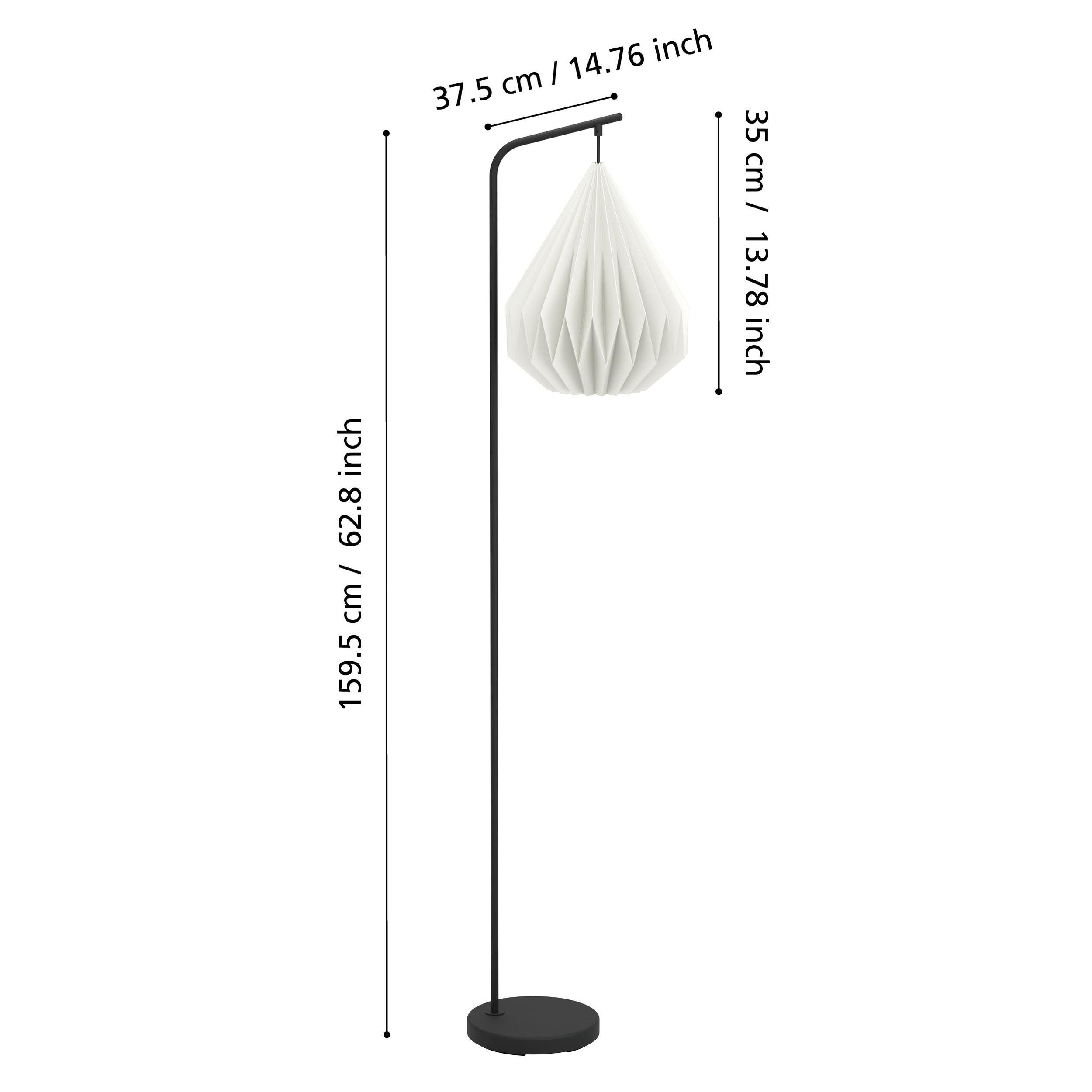 Lampadaire MINTING blanc H159cm