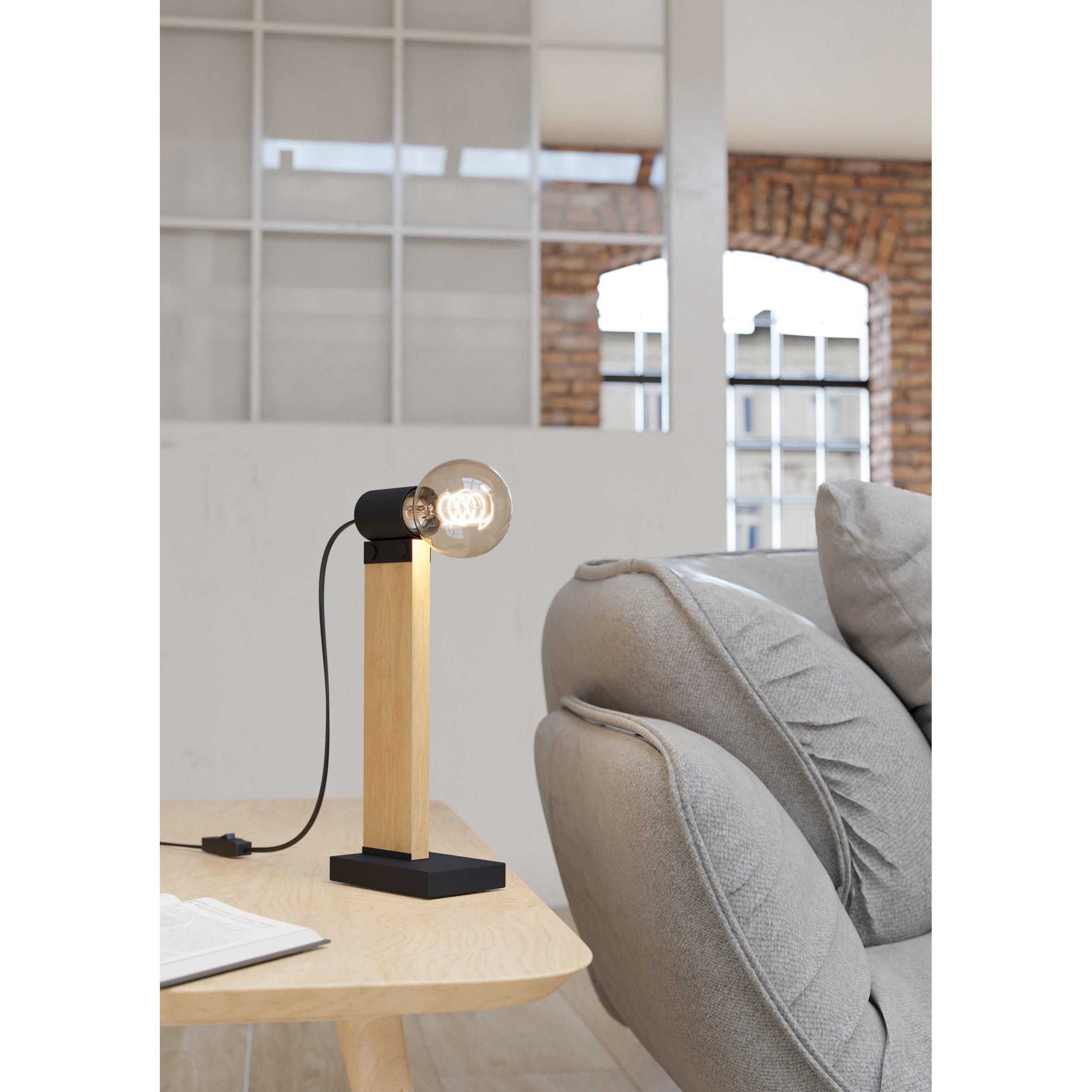 Lampe de table BAILRIGG bois H33cm