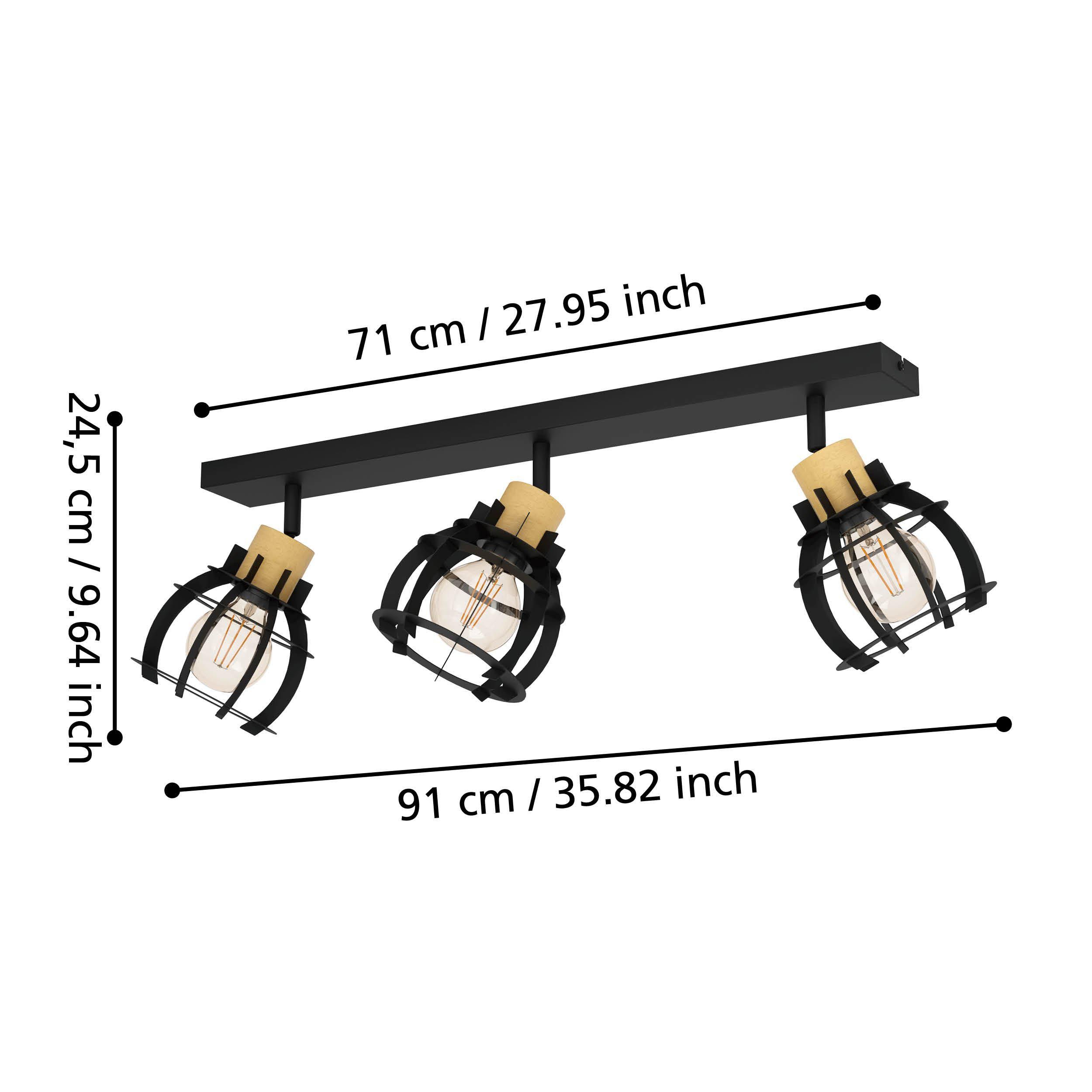 Réglette STILLINGTON 1 noir L71cm