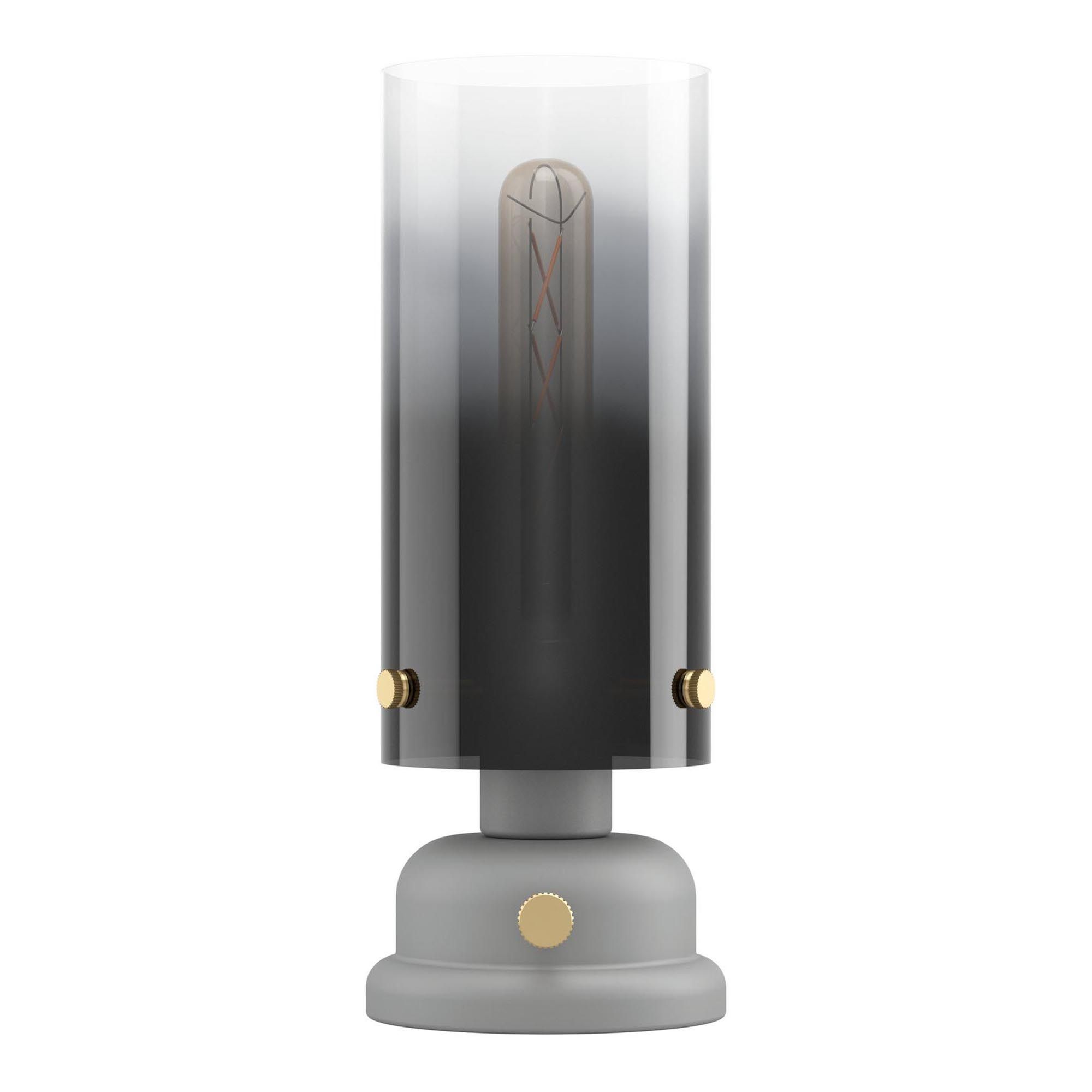 Lampe GARGAVE gris H31,5cm