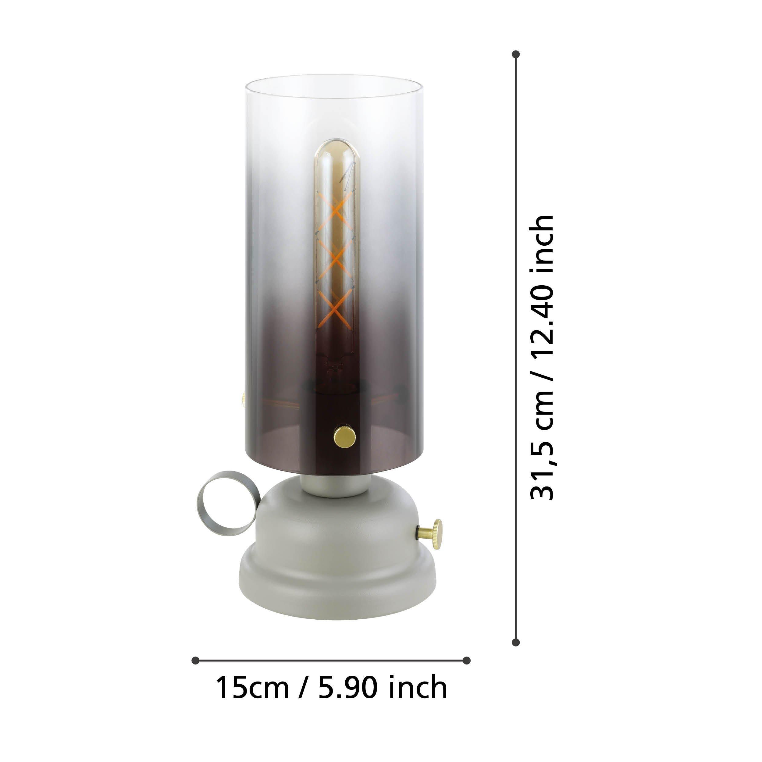 Lampe GARGAVE gris H31,5cm