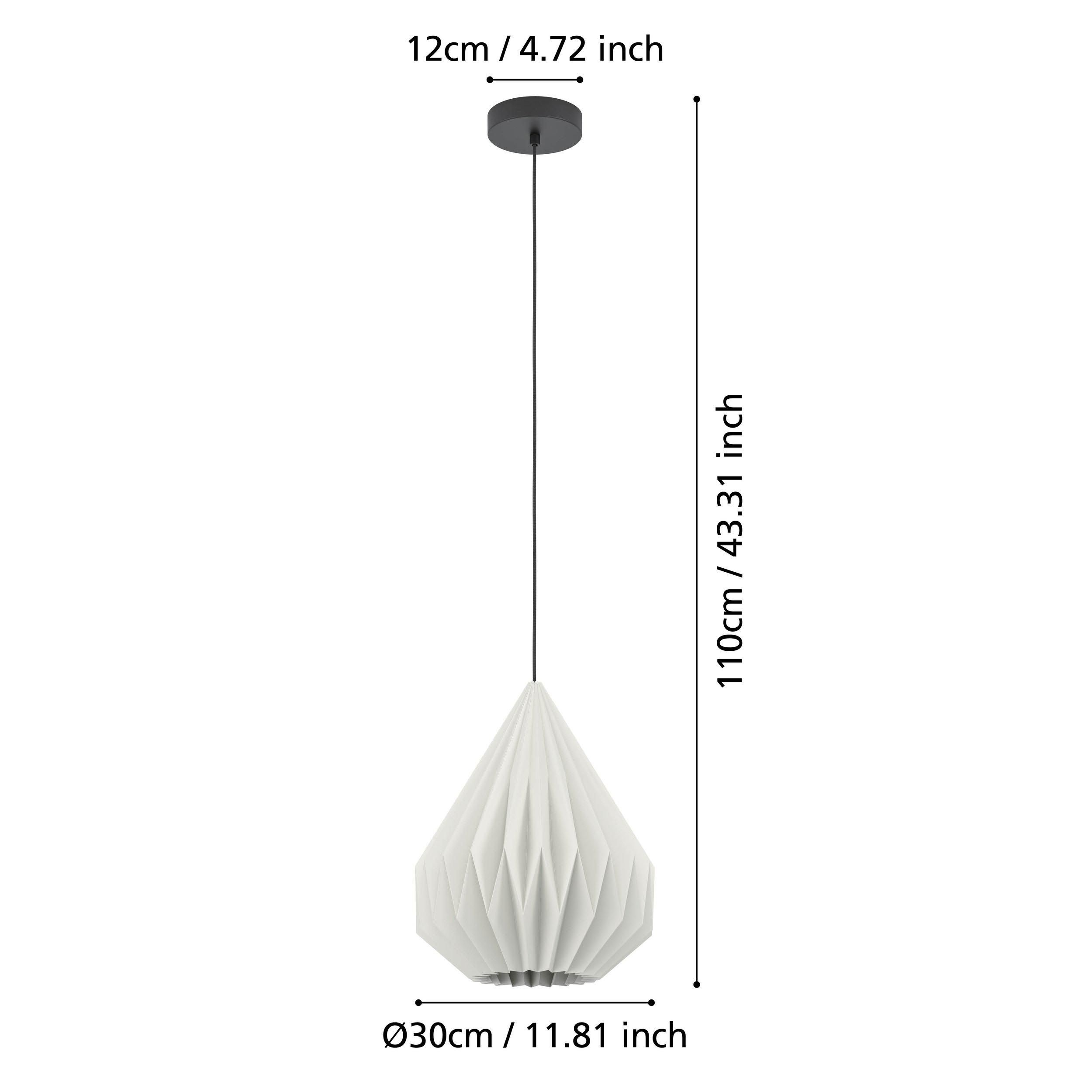 Suspension MINTING blanc Ø31cm