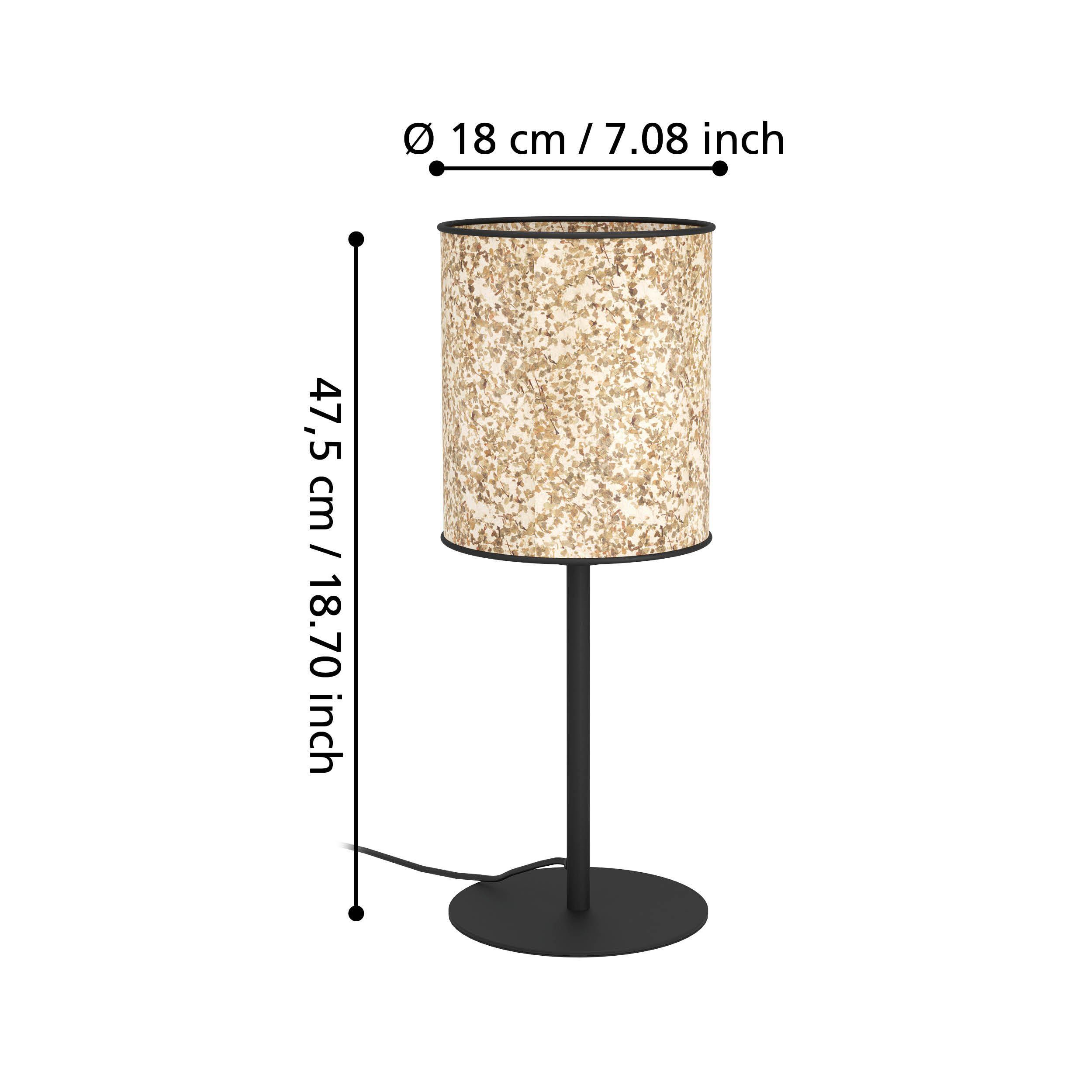Lampe de table BUTTERBURN beige H22,5cm