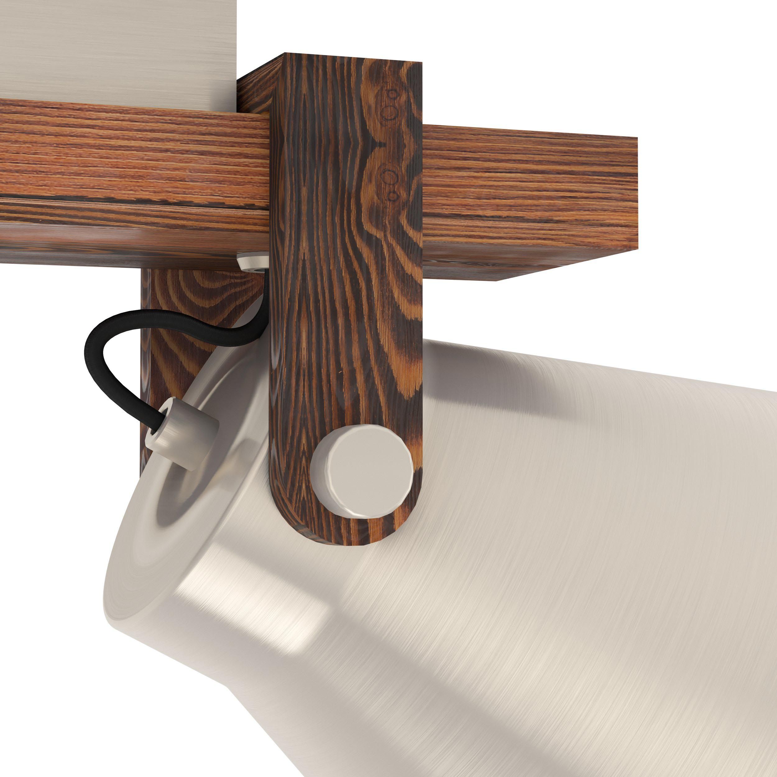 Réglette CAWTON gris/bois L58,5cm