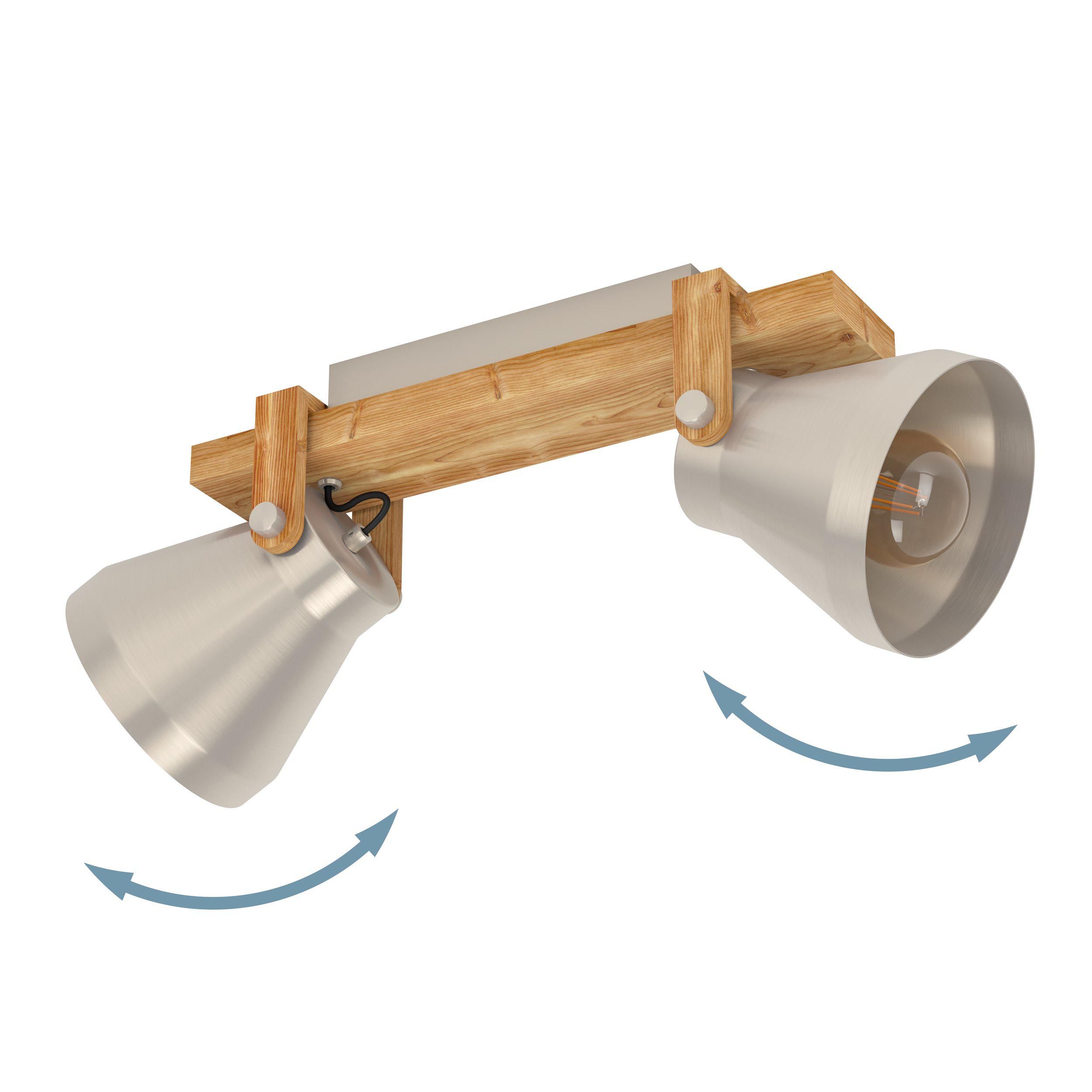 Réglette CAWTON gris/bois L58,5cm