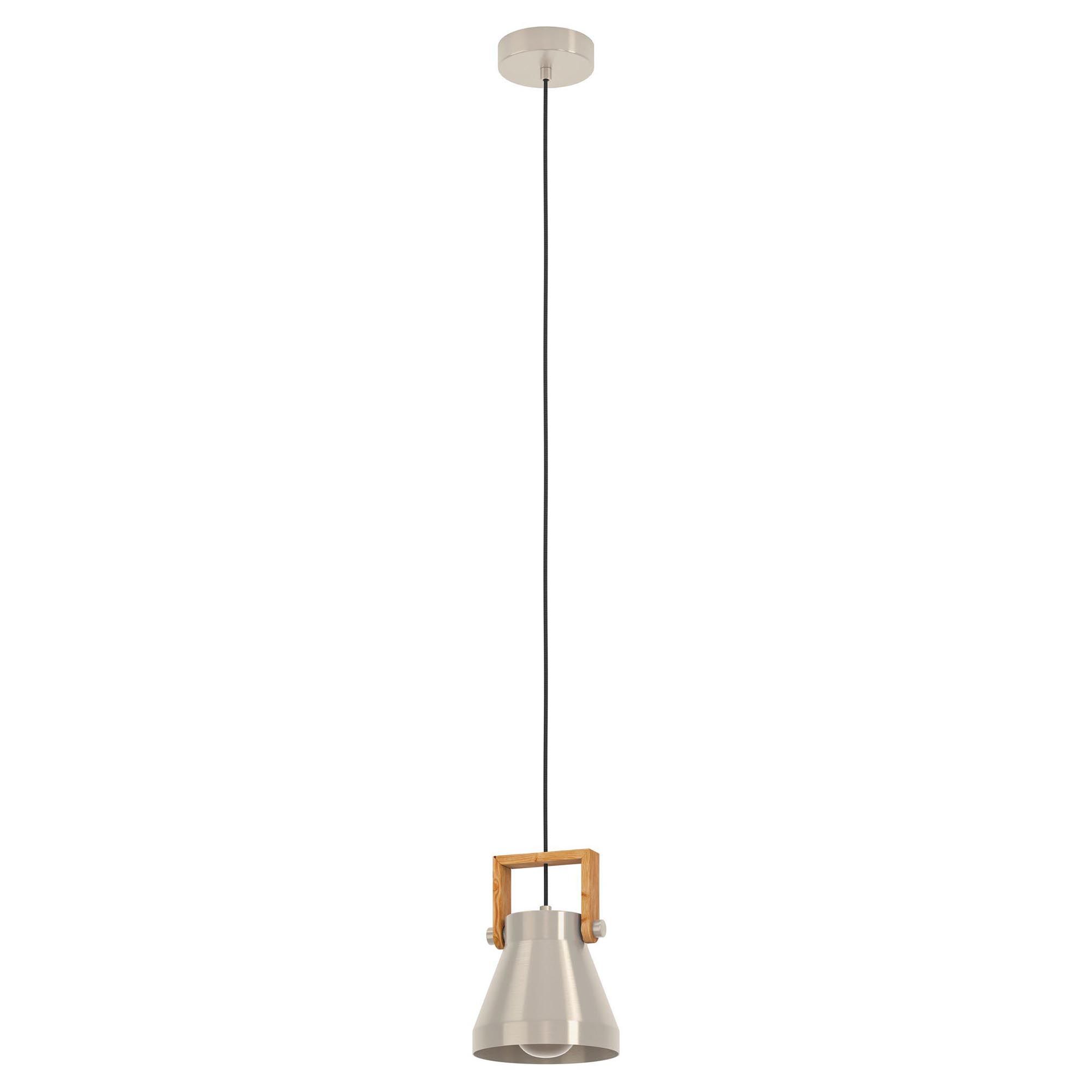 Suspension CAWTON gris/bois Ø16cm