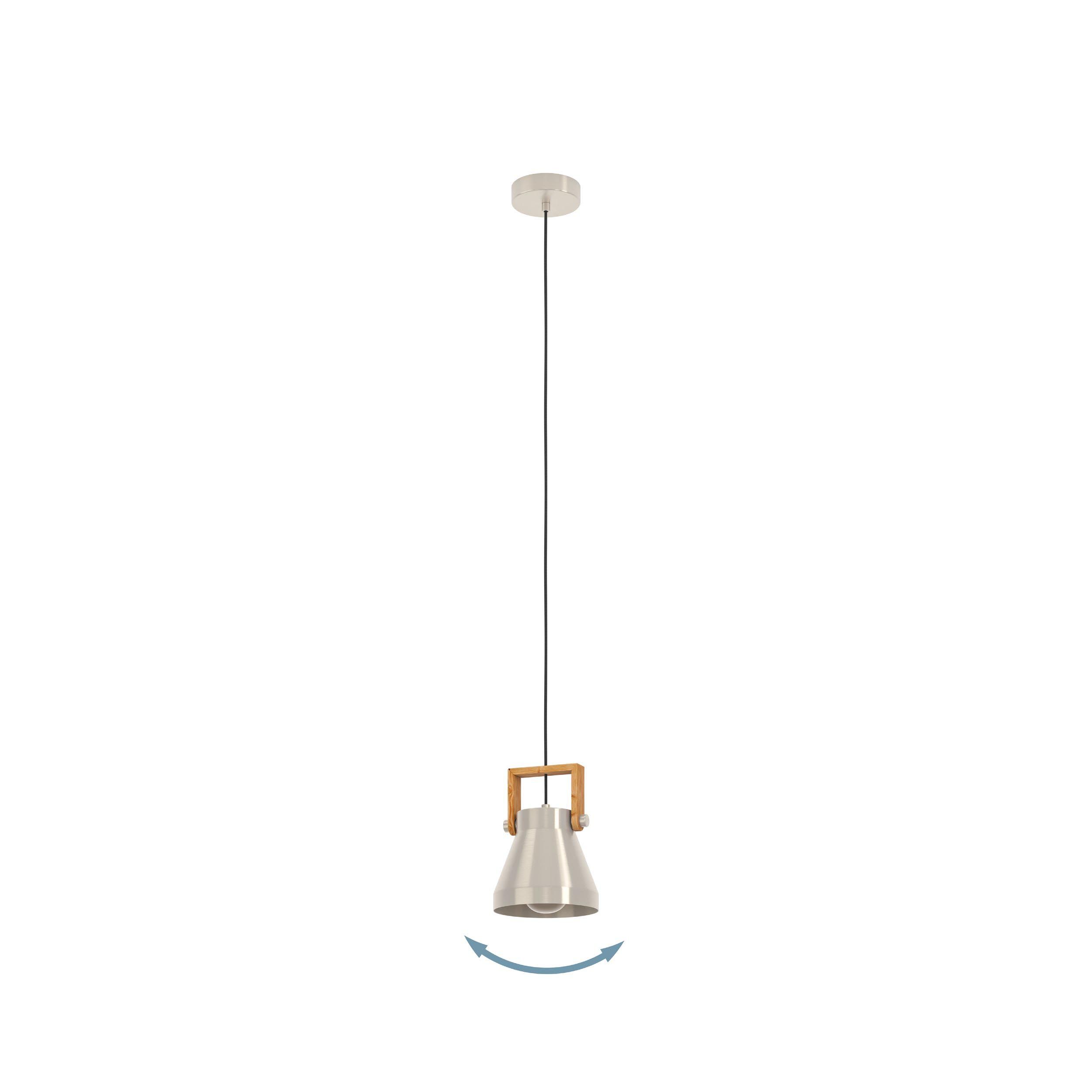 Suspension CAWTON gris/bois Ø16cm