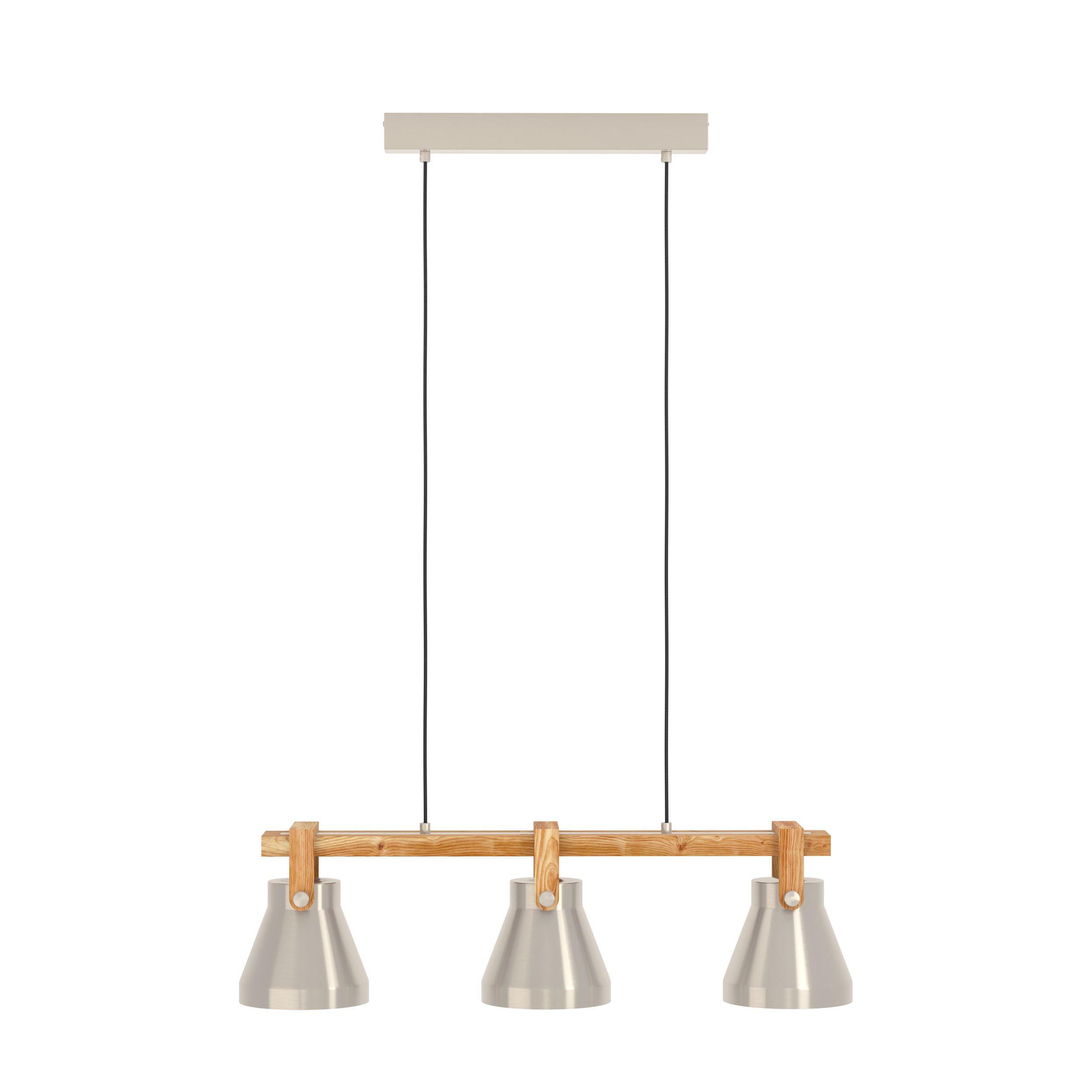 Suspension CAWTON gris/bois L76cm