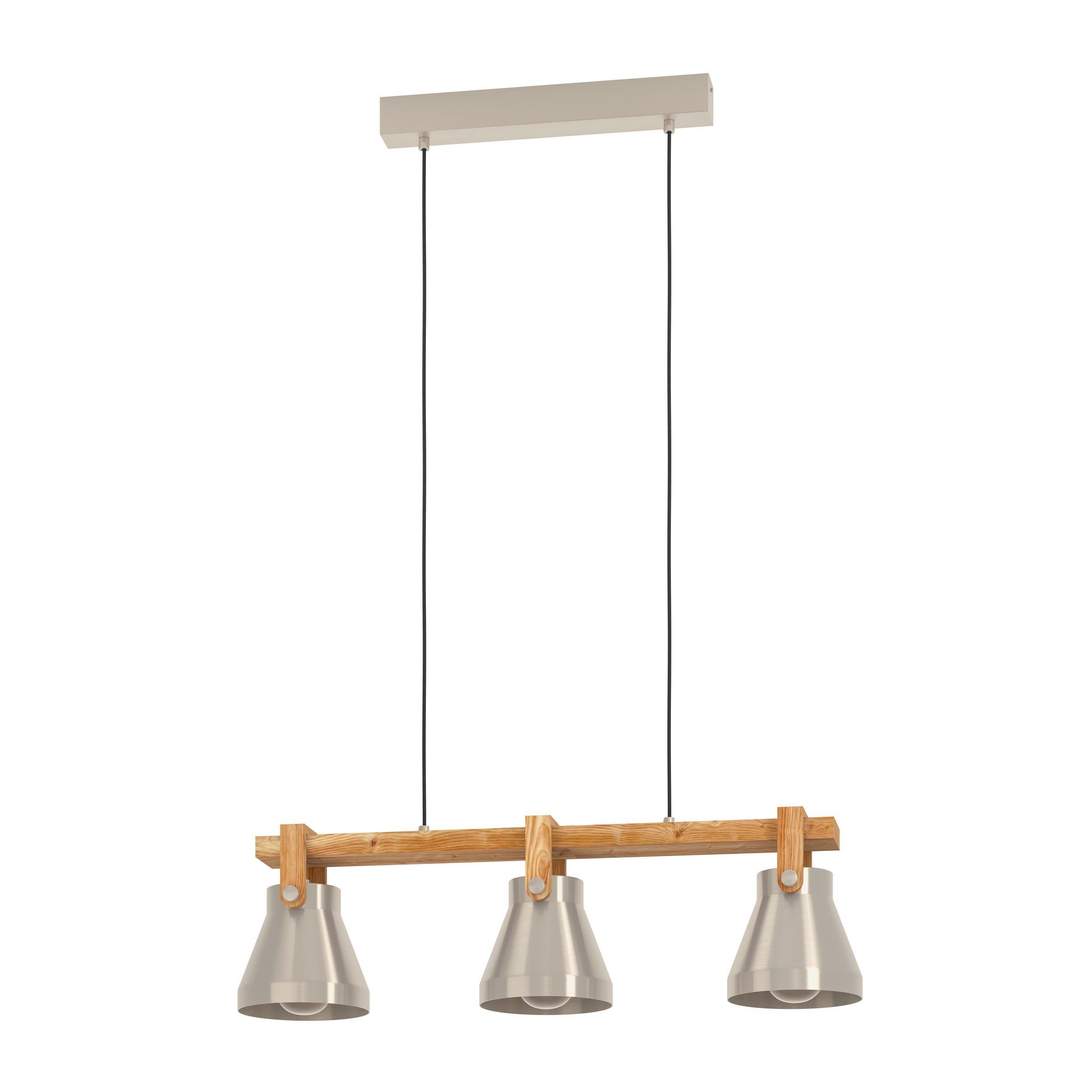 Suspension CAWTON gris/bois L76cm