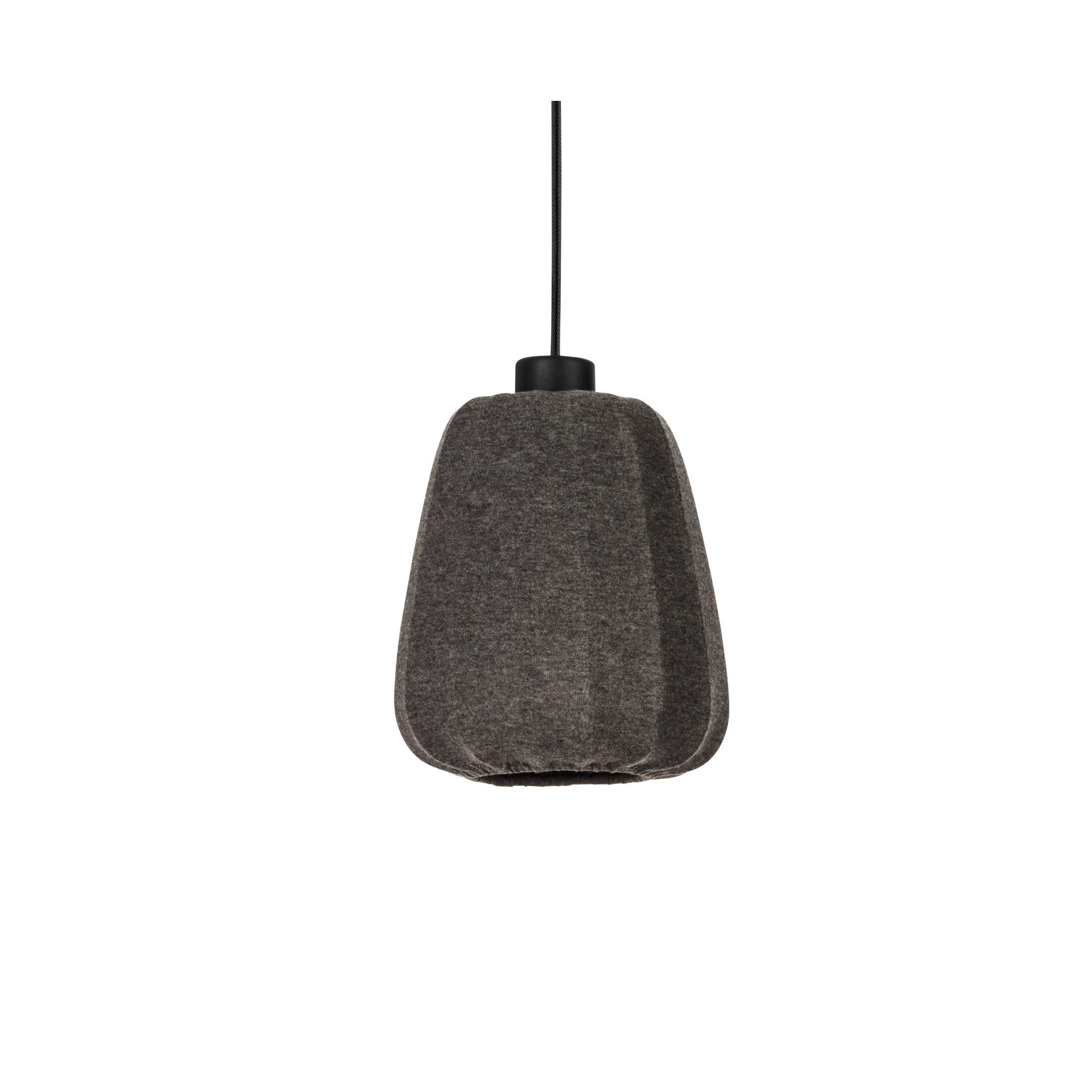 Suspension BARLASTON tissu noir L88cm