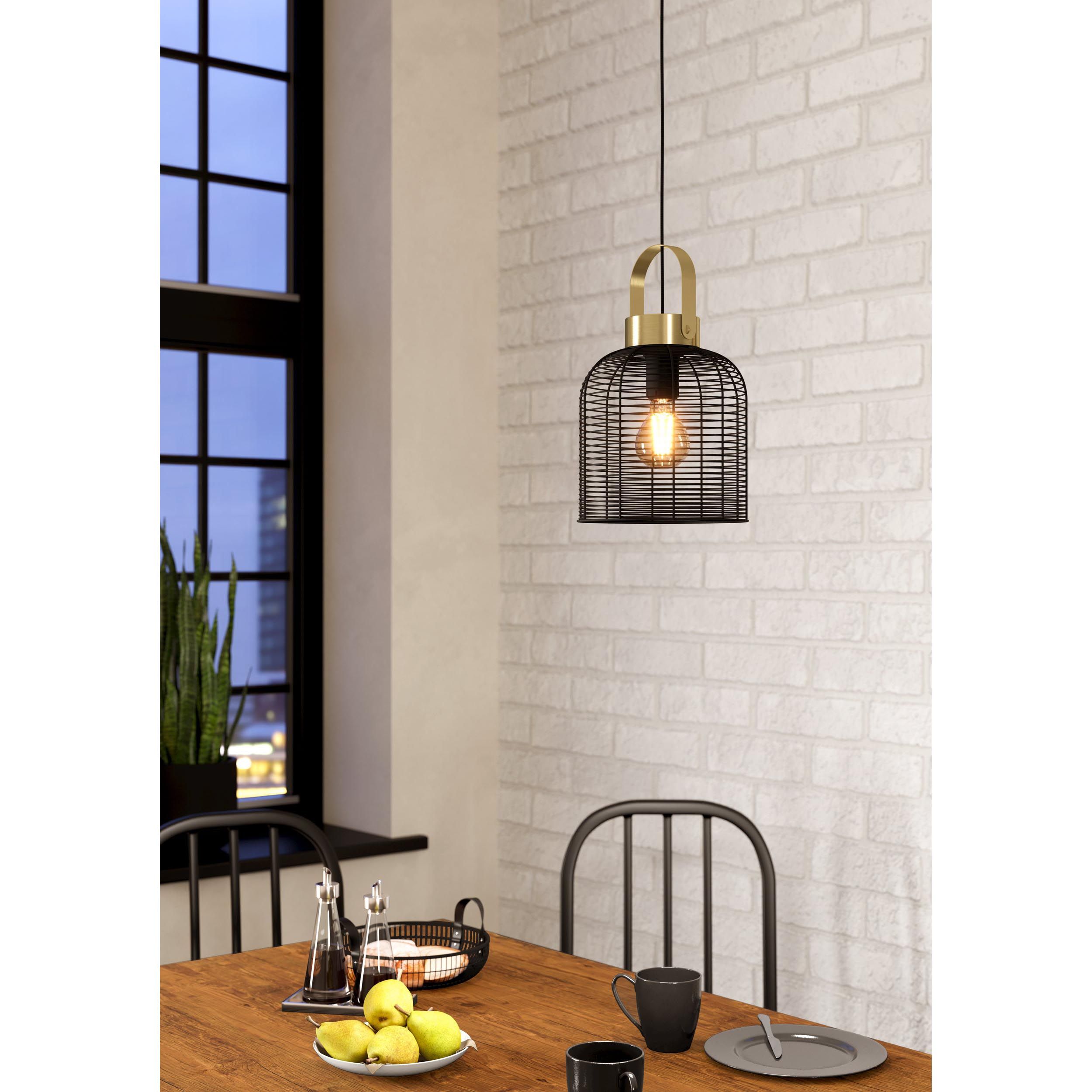 Suspension ROUNDHAM noir Ø22cm