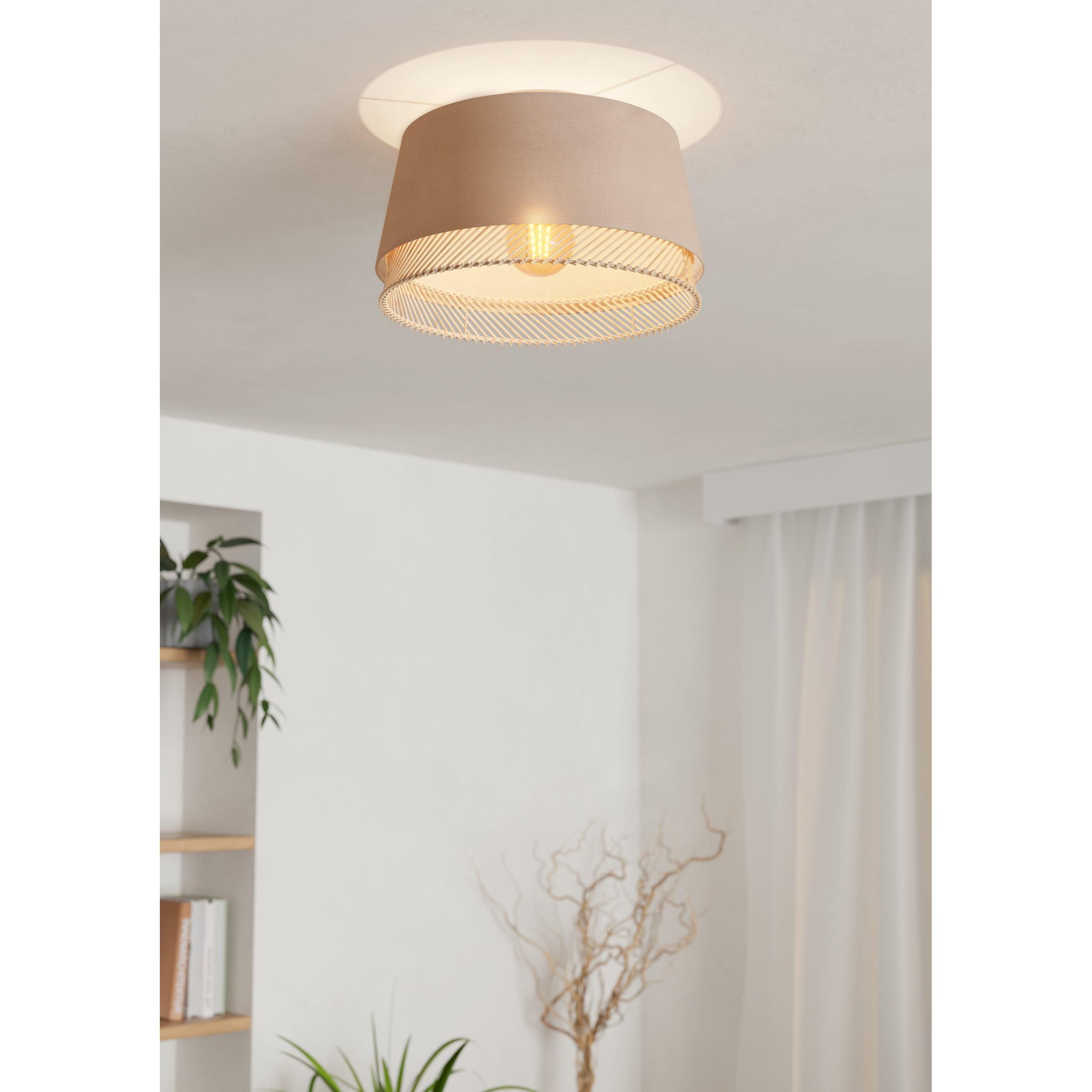 Plafonnier TABLEY beige Ø38cm