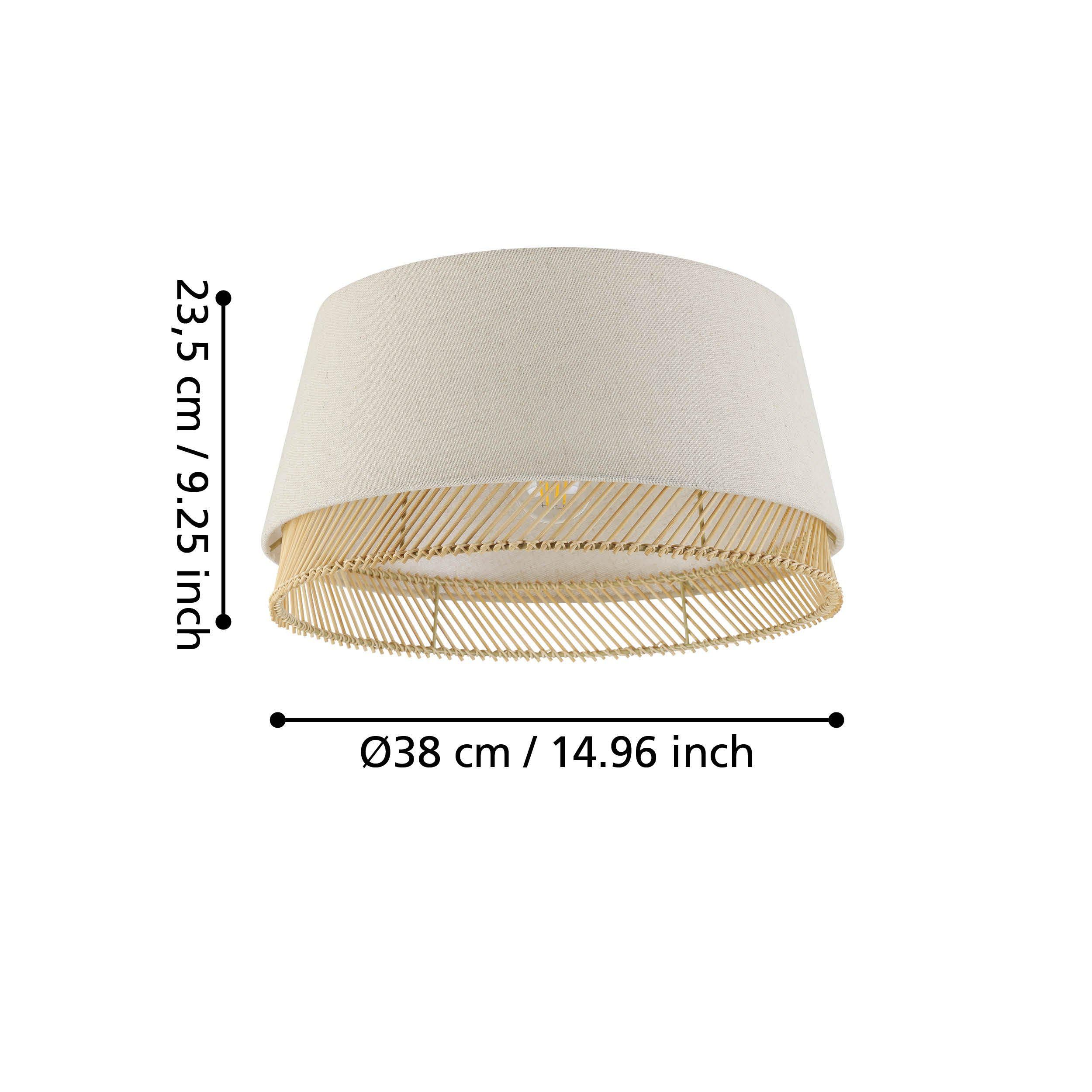 Plafonnier TABLEY beige Ø38cm