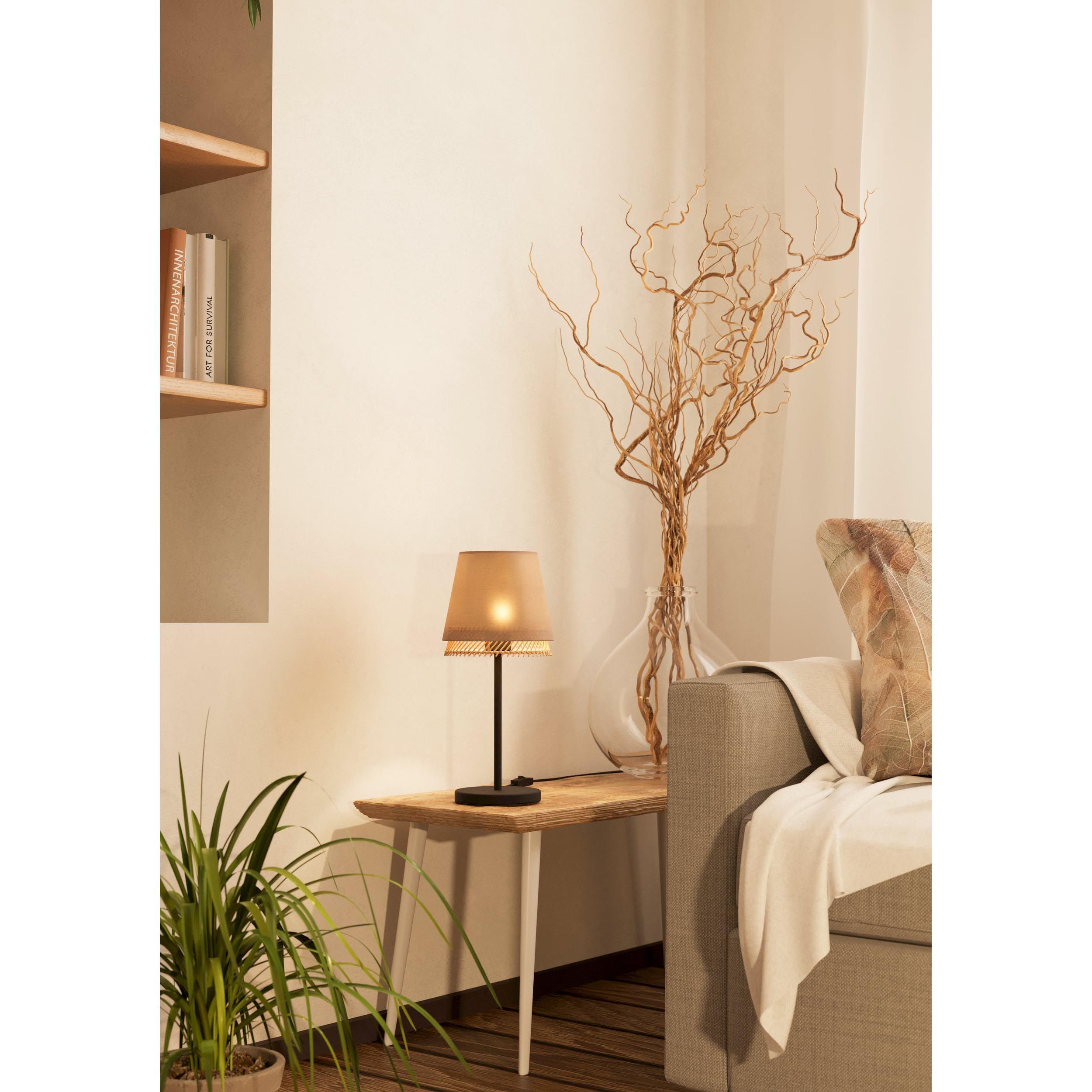 Lampe TABLEY beige H42,5cm