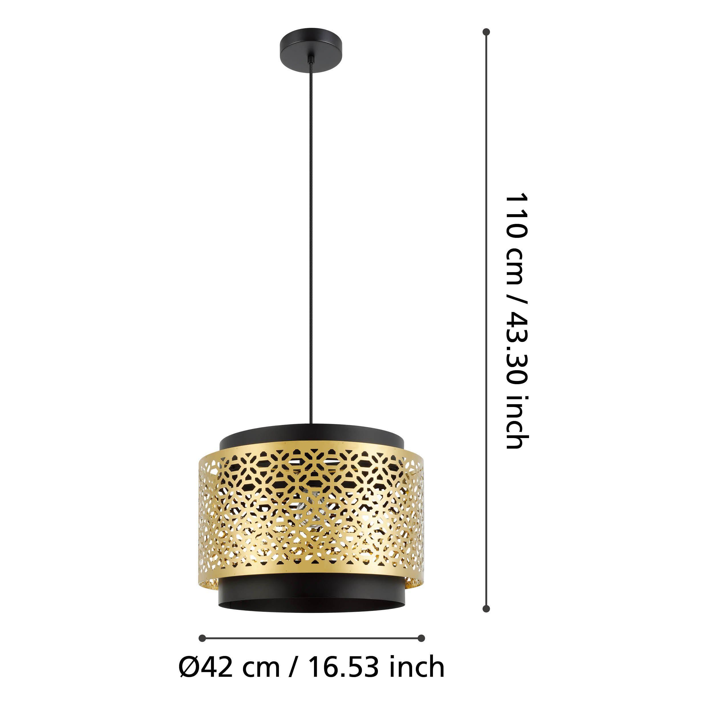 Suspension SANDBACH doré/noir Ø42cm