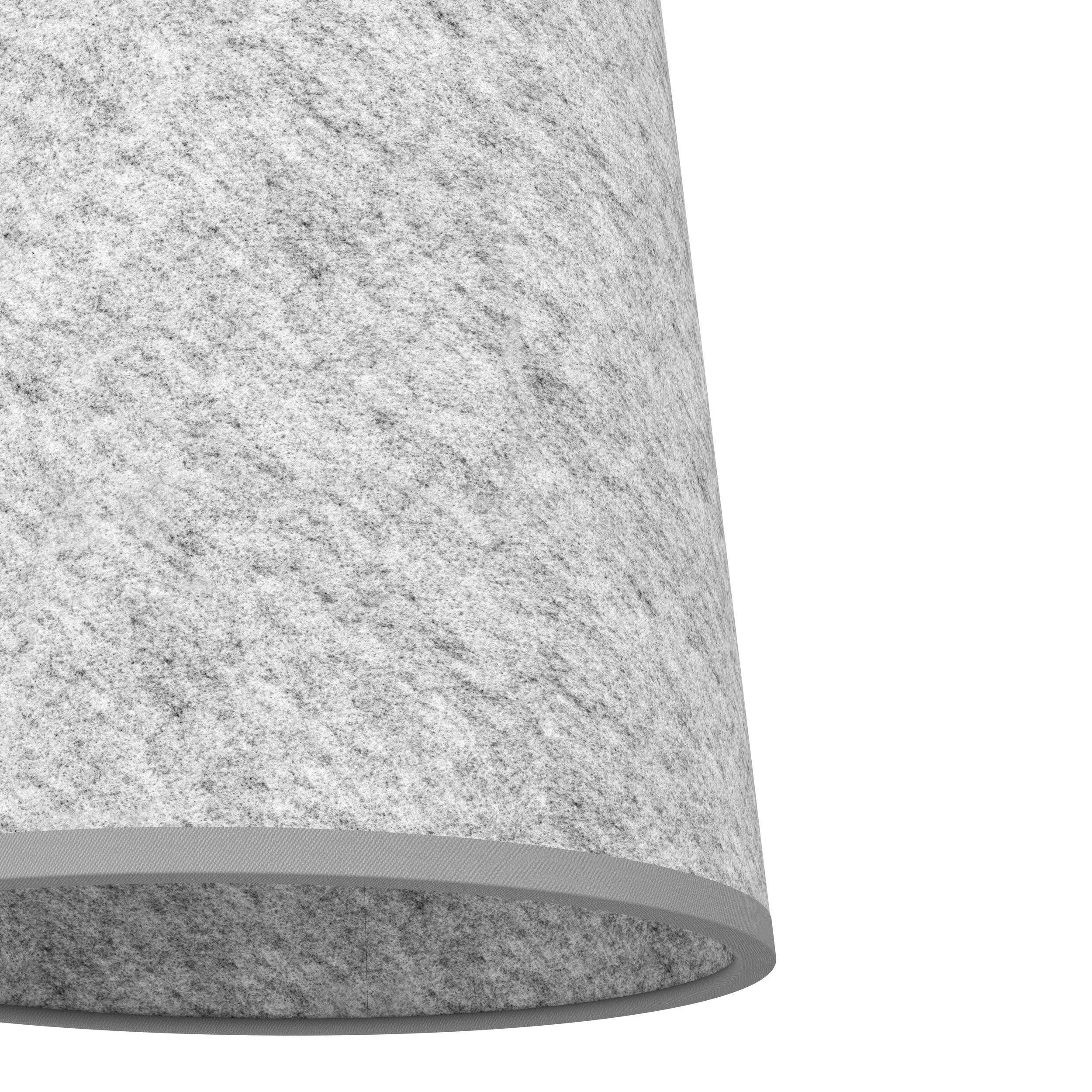 Suspension ALSAGER noir/tissu gris L91cm