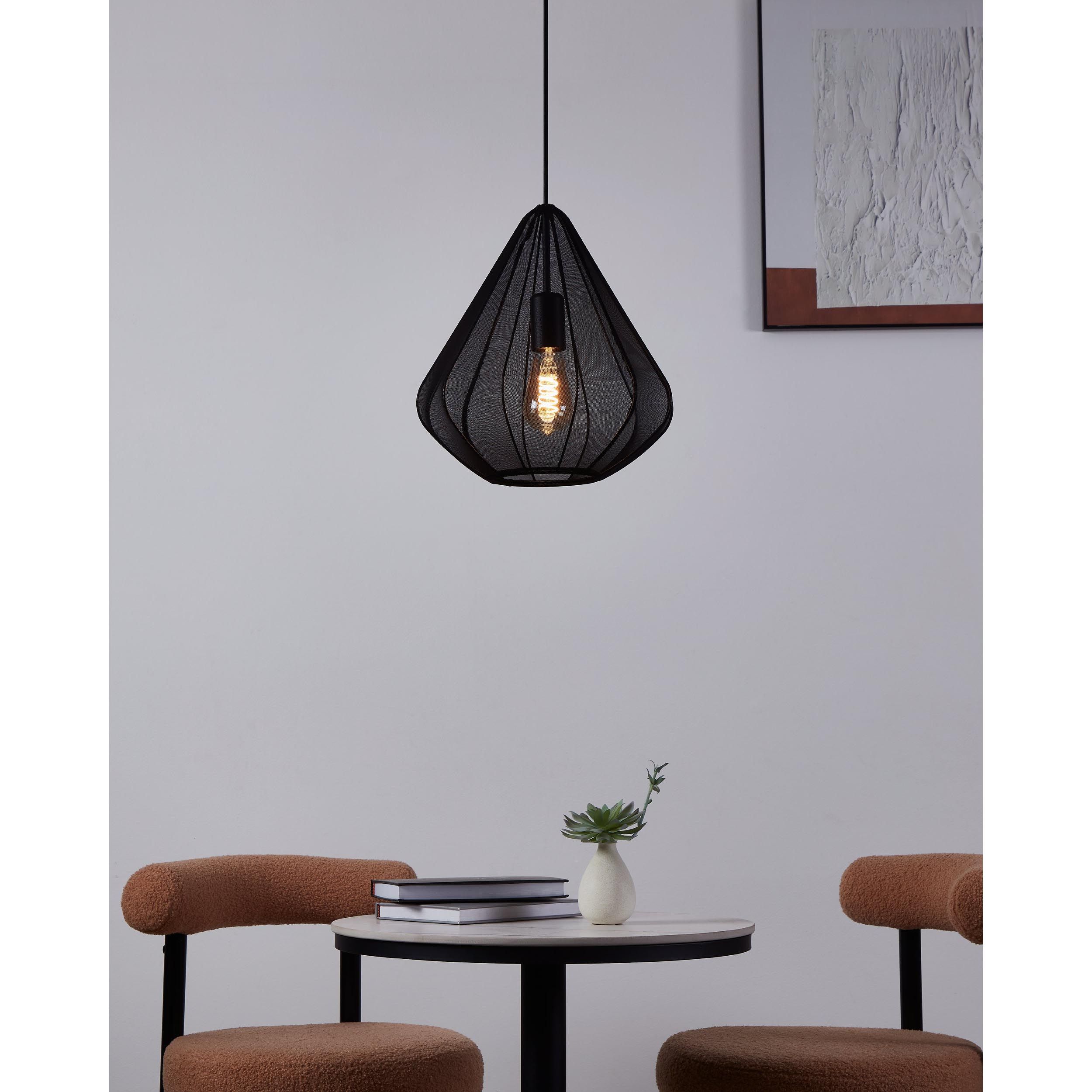 Suspension DOLWEN noir Ø40cm