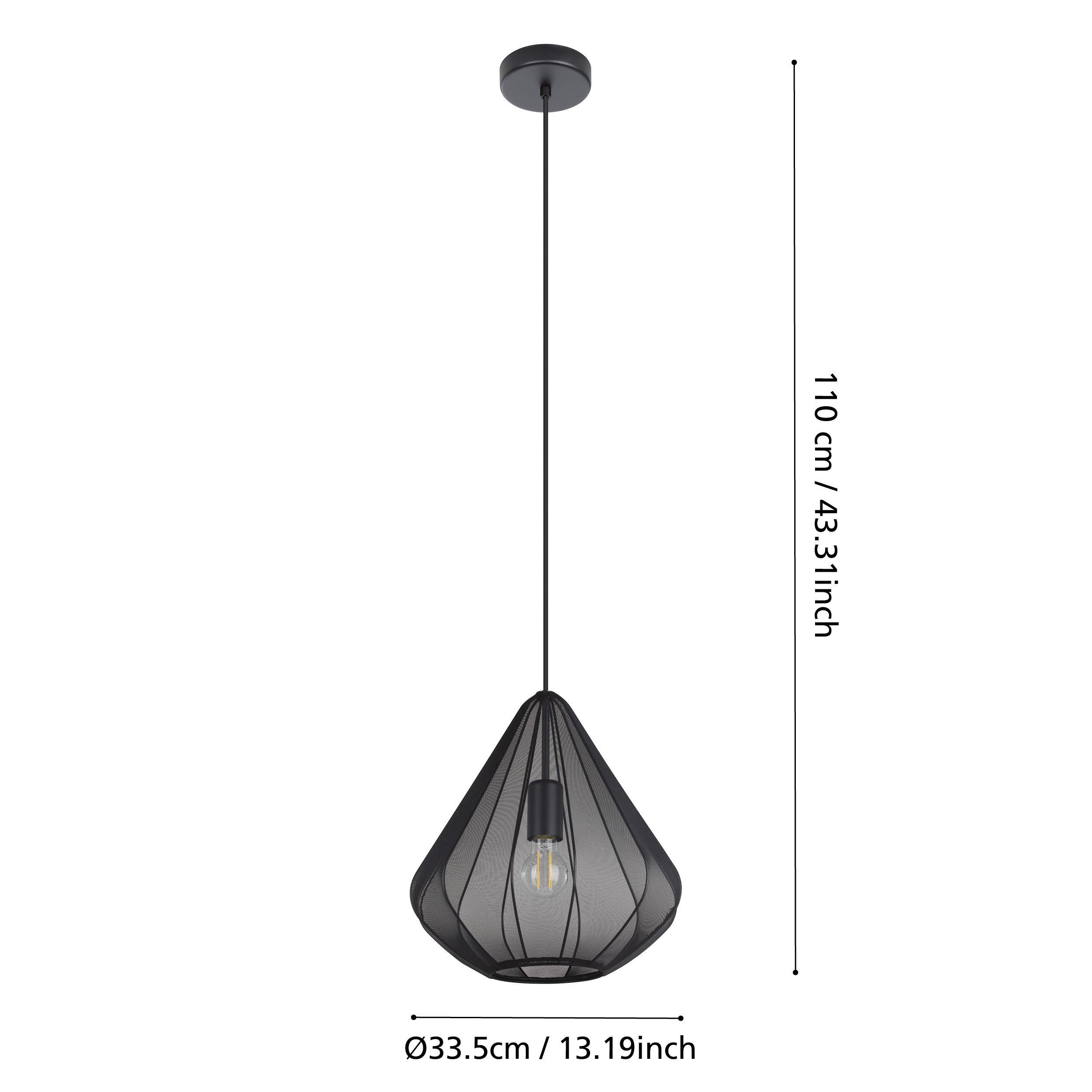 Suspension DOLWEN noir Ø40cm