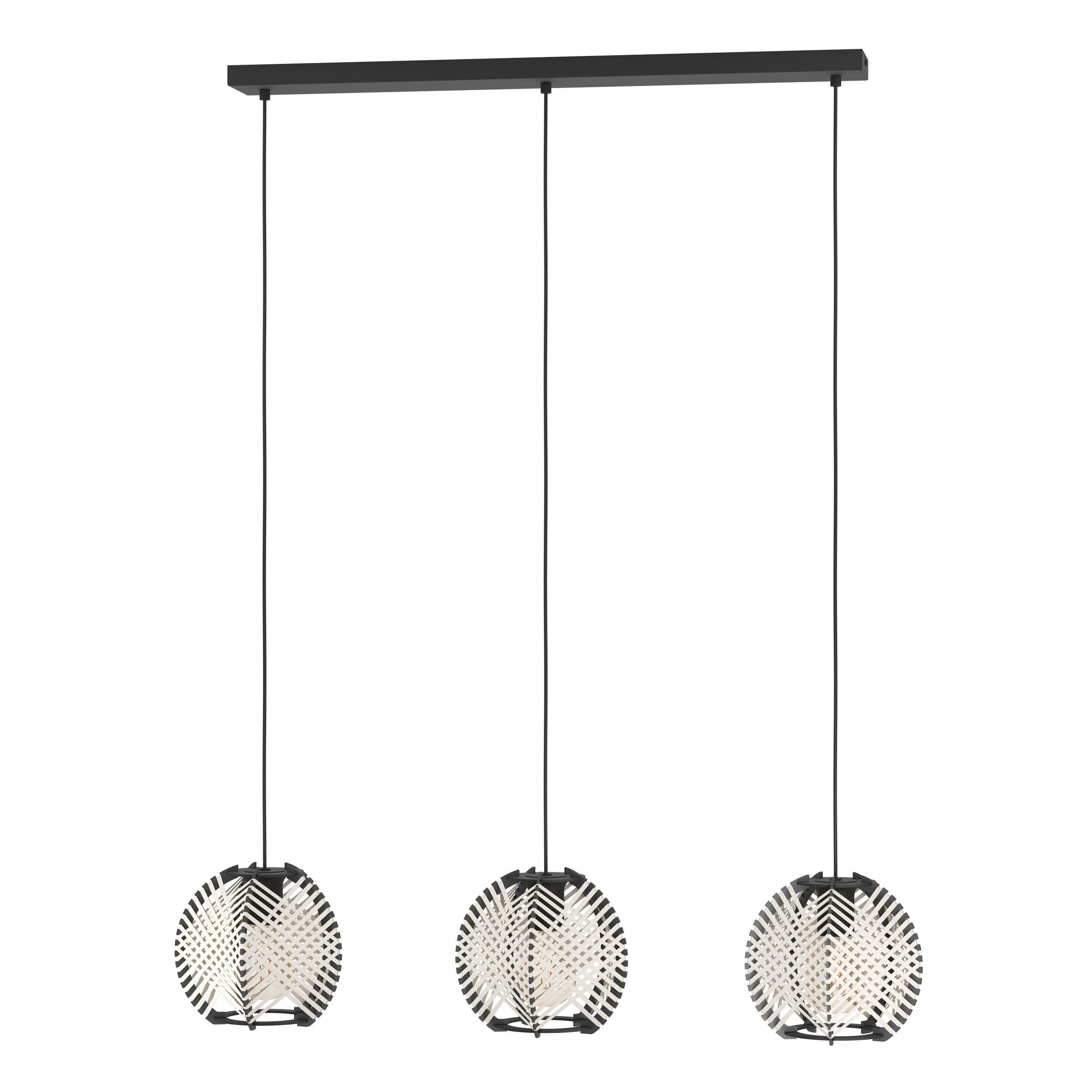 Suspension WAVERTON noir L92cm