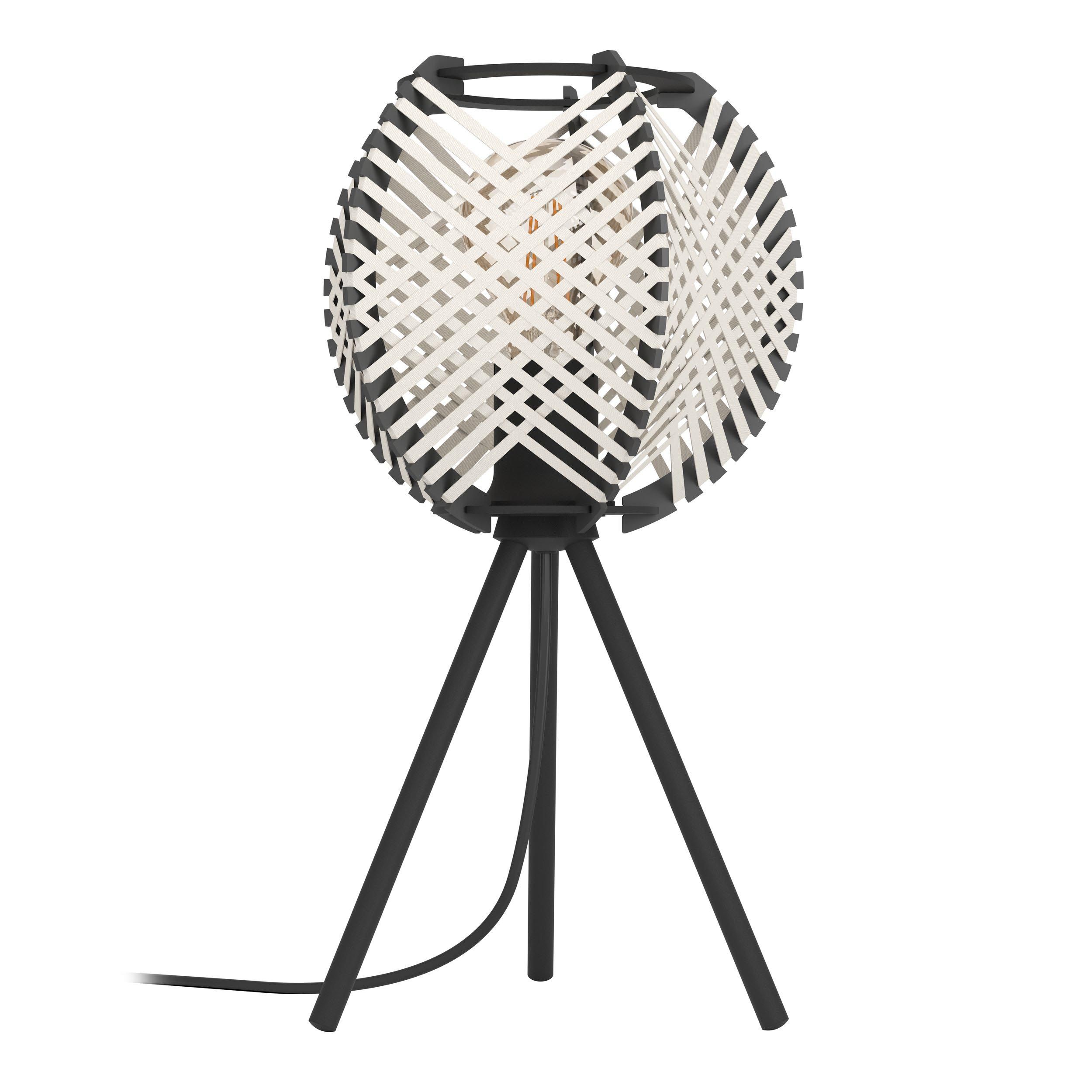 Lampe de table métal noir WAVERTON E27 1X40W