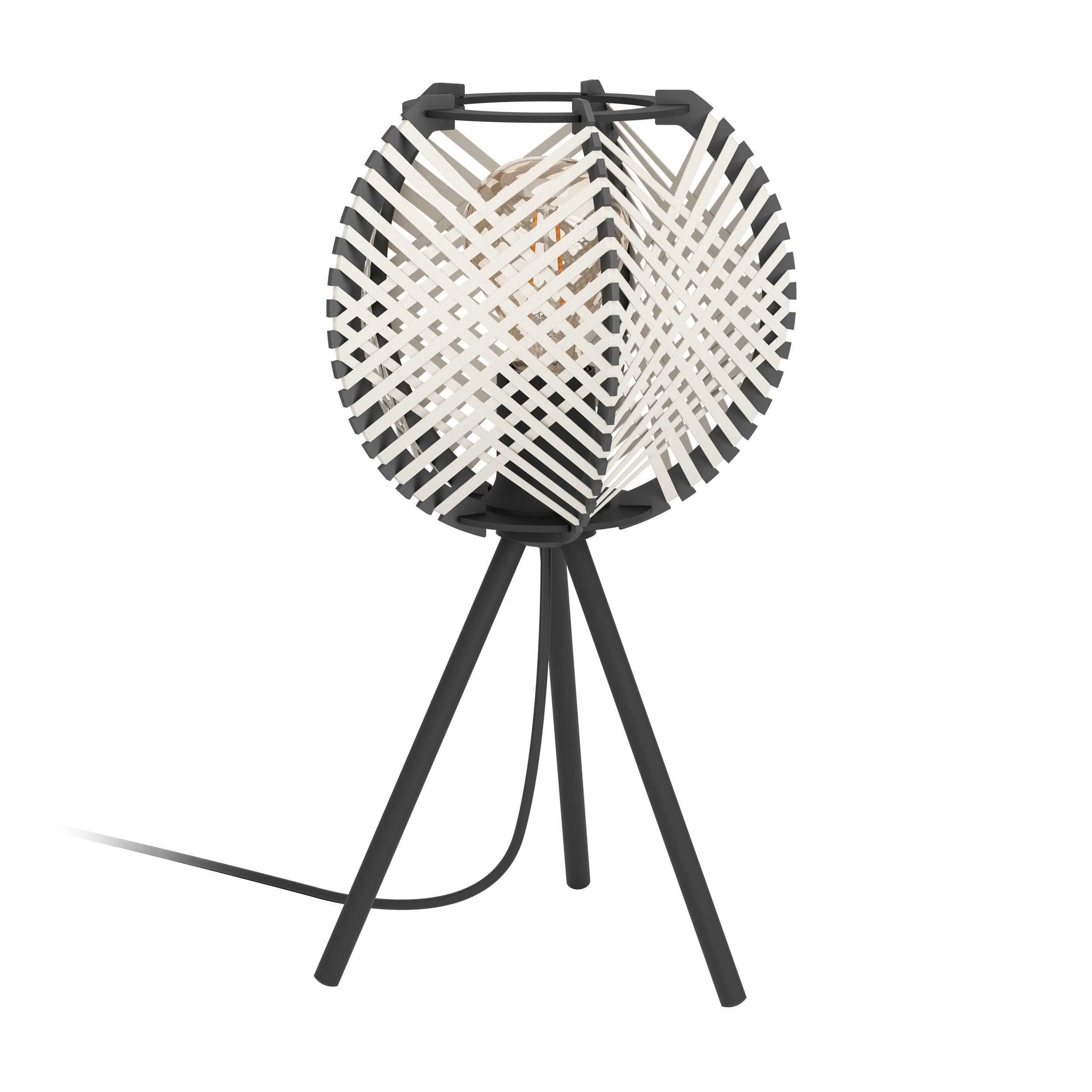 Lampe de table métal noir WAVERTON E27 1X40W