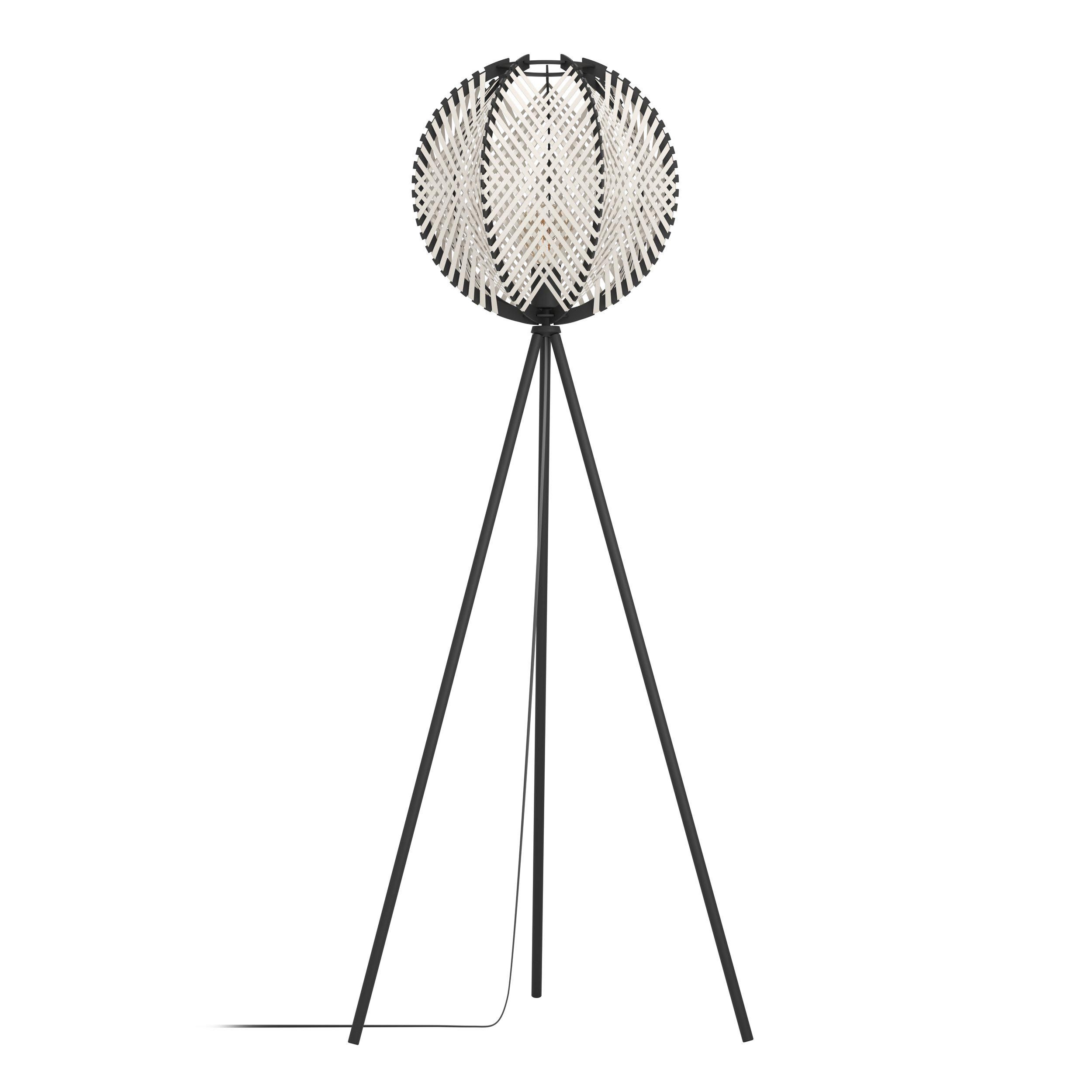 Lampadaire WAVERTON noir H143cm