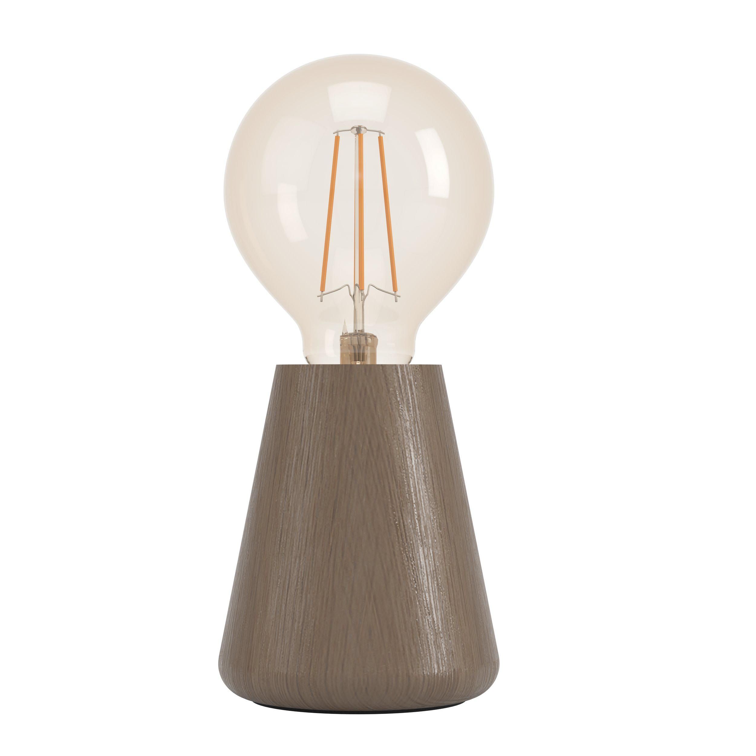 Lampe ASBY bois/marron H10cm