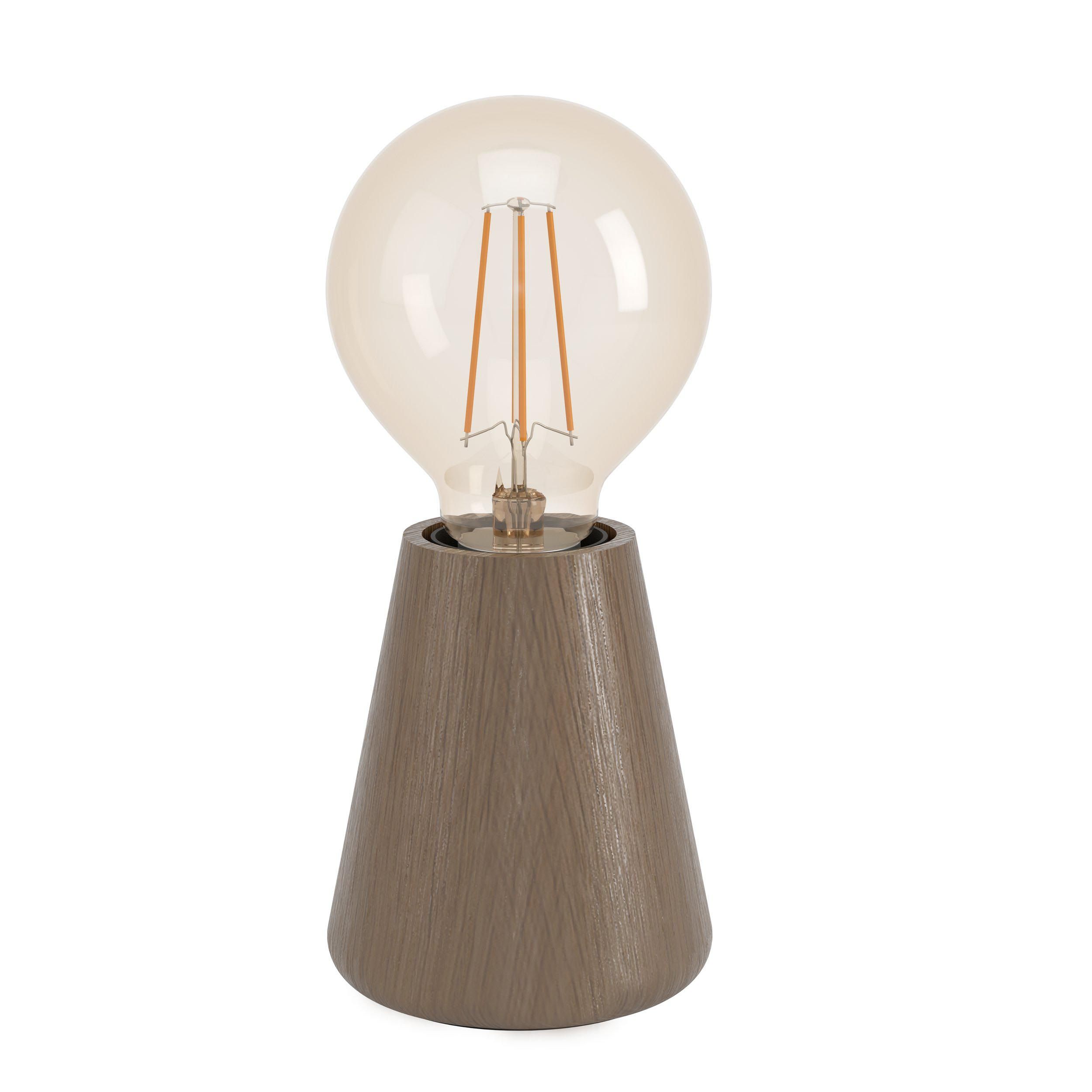 Lampe ASBY bois/marron H10cm