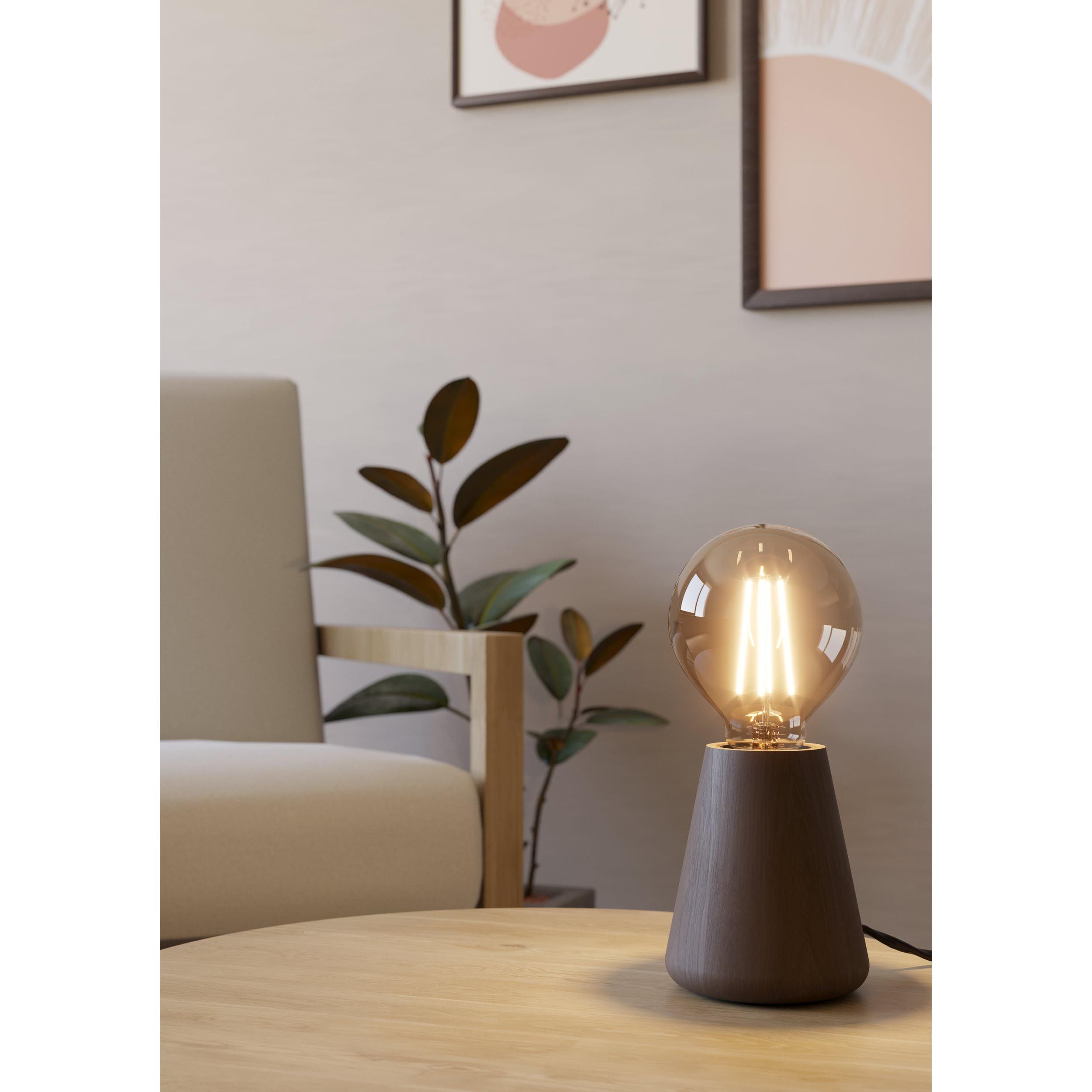 Lampe ASBY bois/marron H10cm