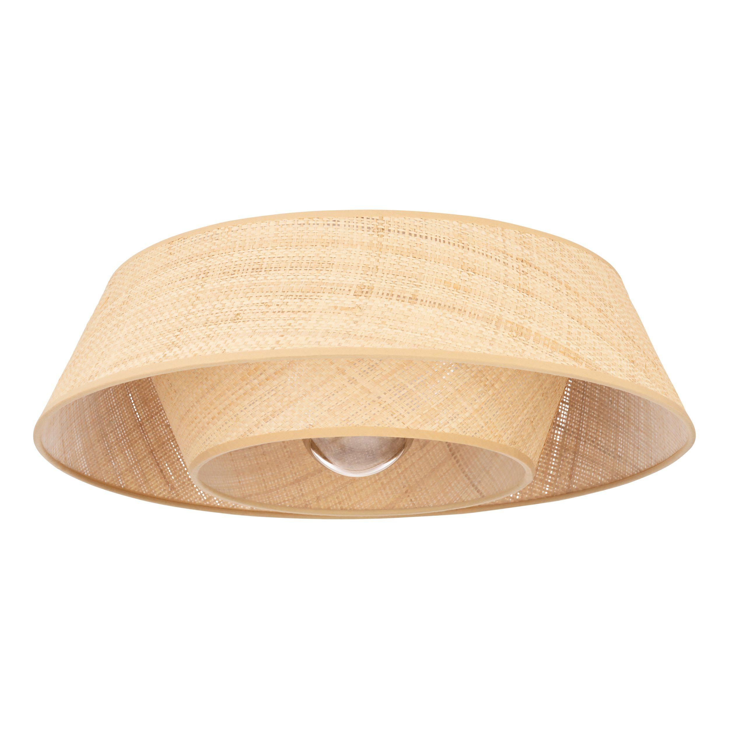 Plafonnier MARFORD raphia/naturel Ø50cm